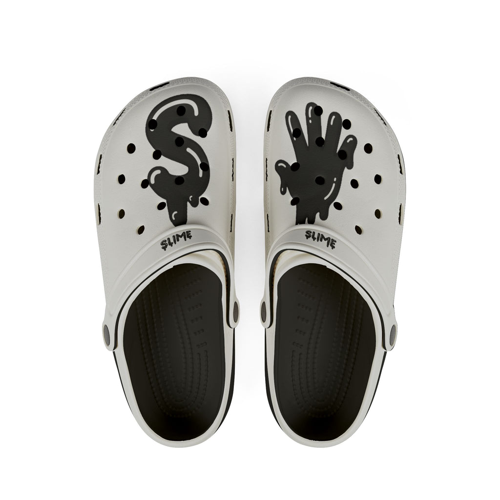 The Slime Shop Foam Clogs — Black / Slime Drip