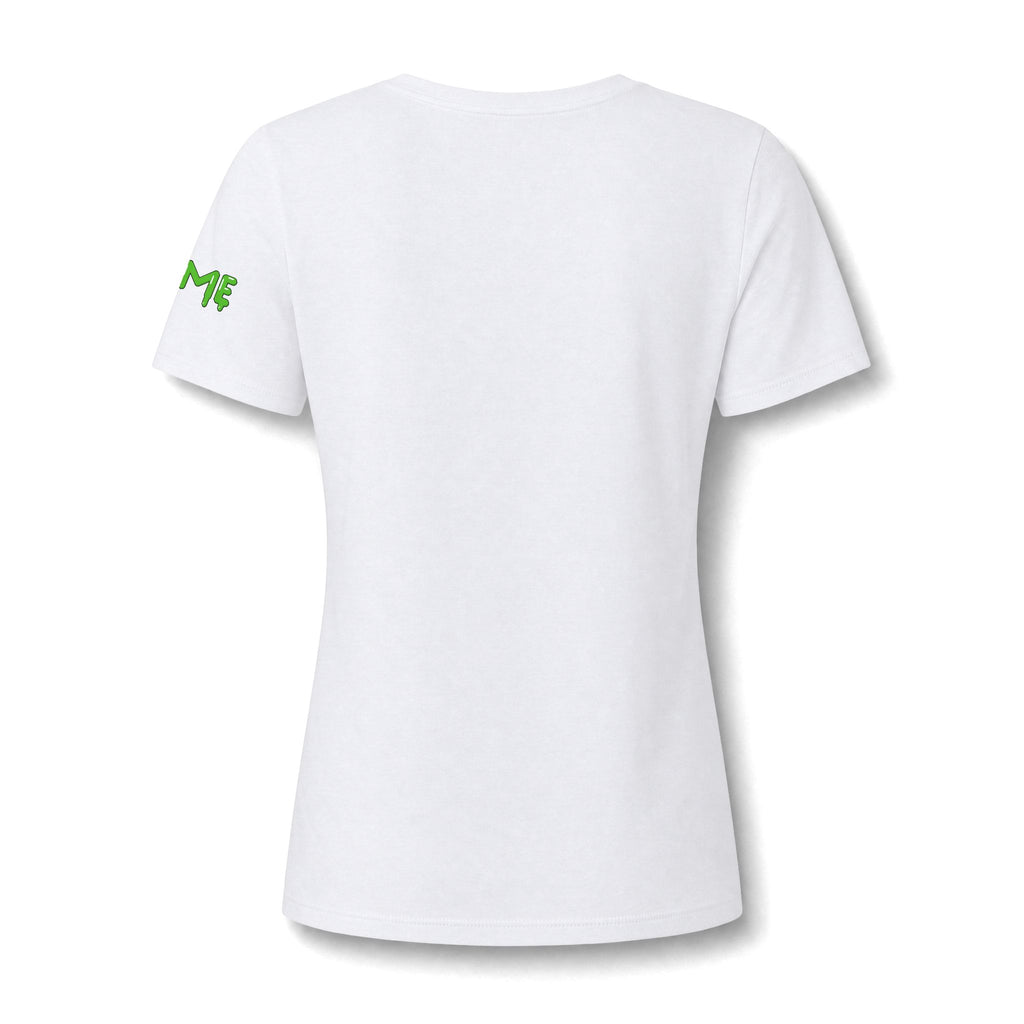 The Slime Shop Women's Relaxed Heather CVC V-Neck Tee