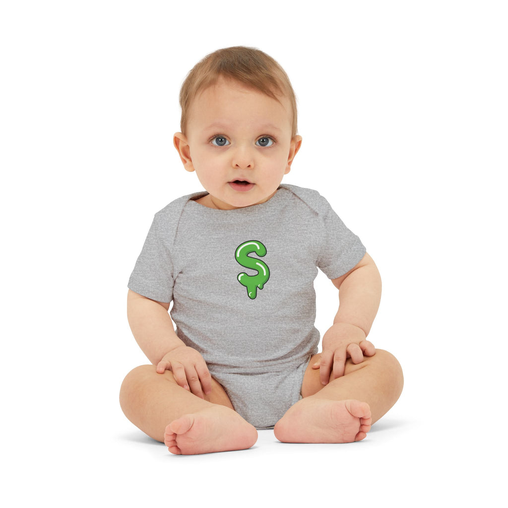 The Slime Shop Infant Bodysuit — Royal Blue / Green Slime Sircle