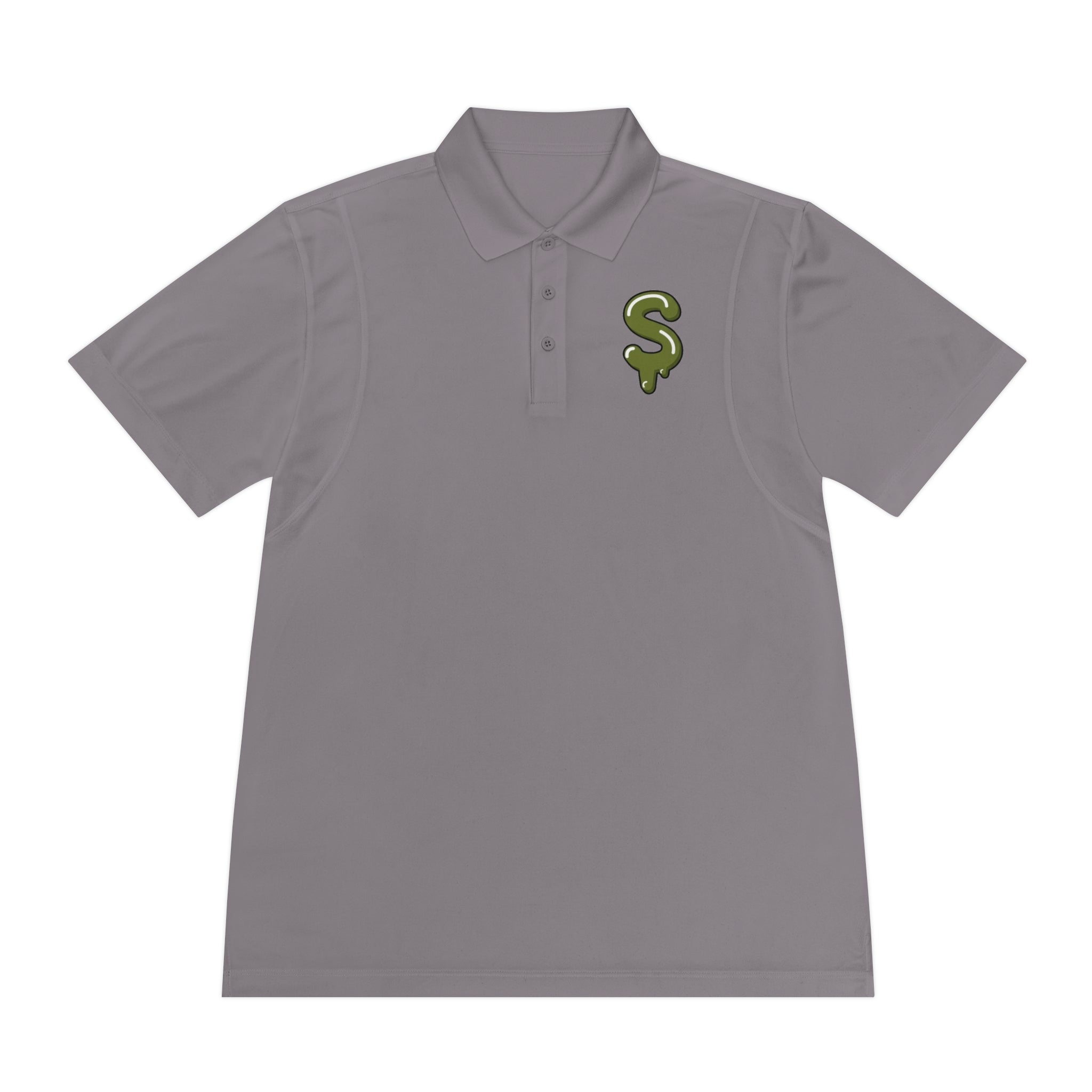 The Slime Shop Sport Polo — Red / Olive Slime Sircle