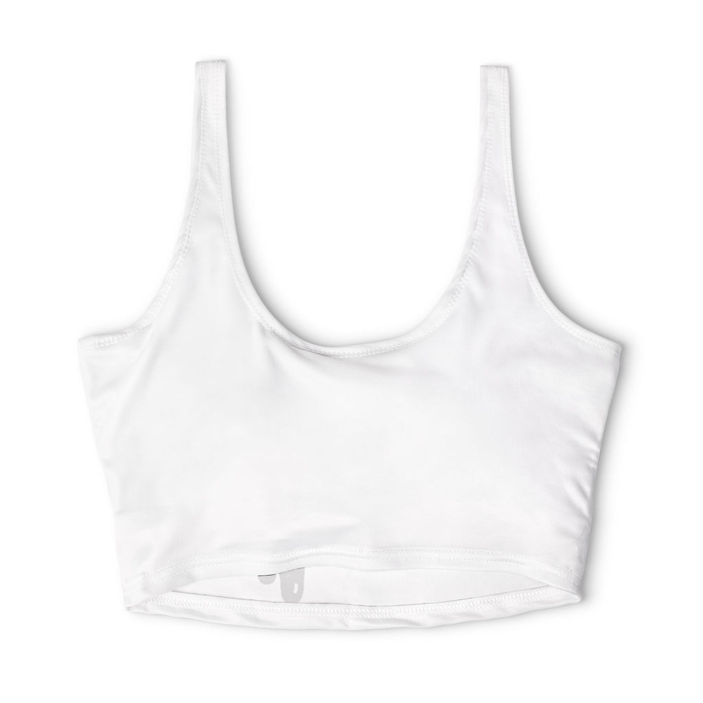 The Slime Shop Polyester Sports Bra — White / Black Slime In 5