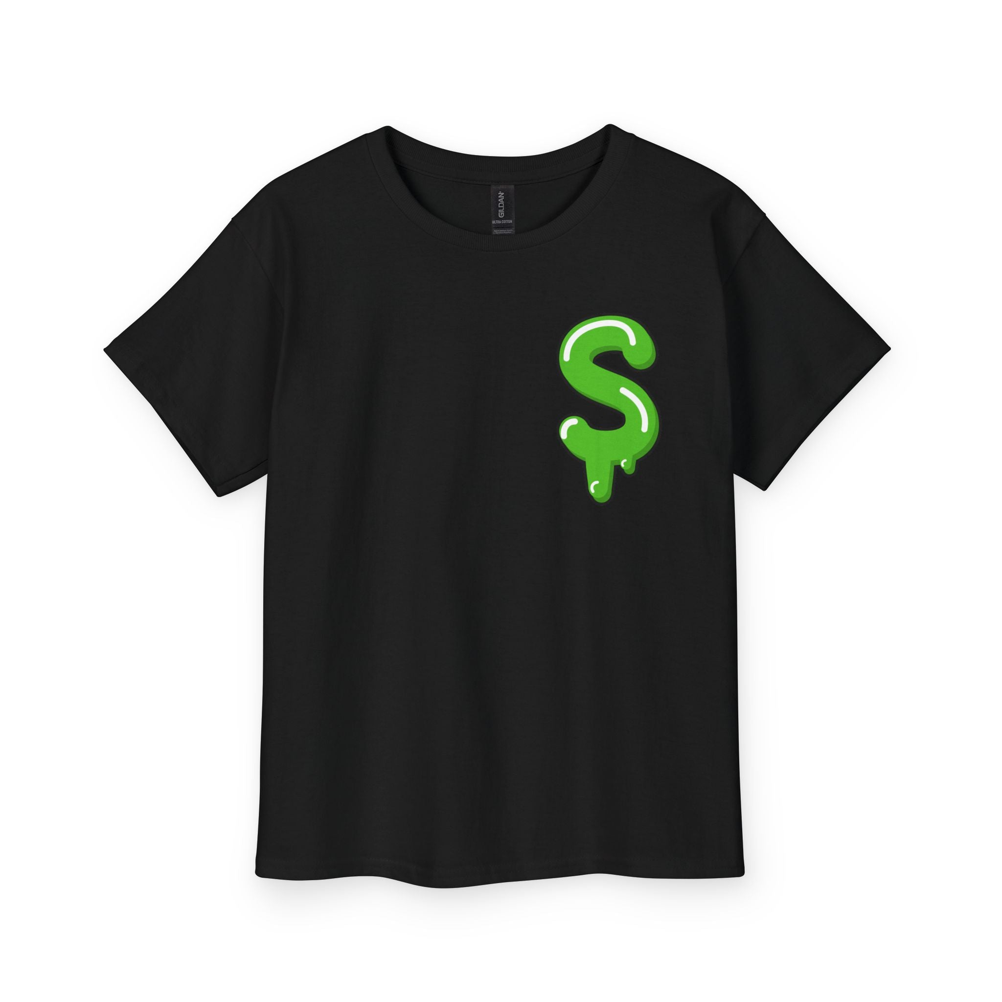 The Slime Shop Youth Tee — Navy / Green Slime Sircle