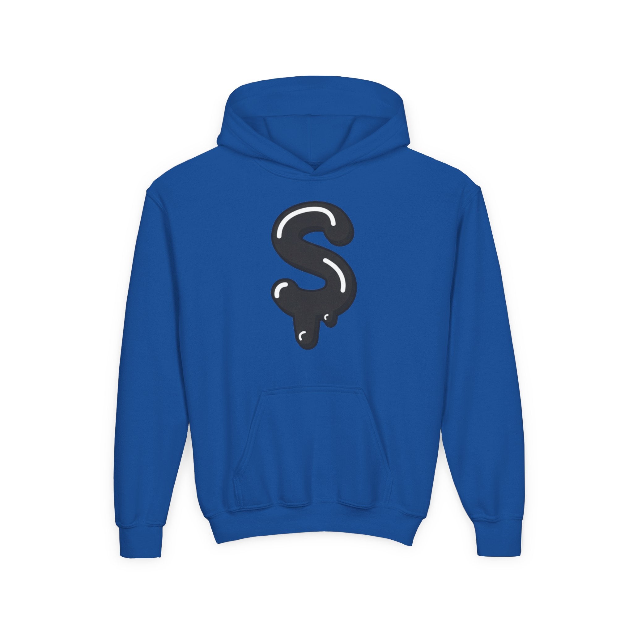 The Slime Shop Youth Hoodie — Royal Blue / Black Slime $