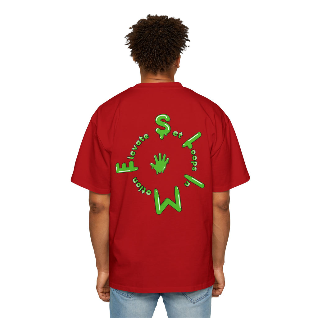 The Slime Shop Heavy Oversized Tee — Black / Green Slime Sircle