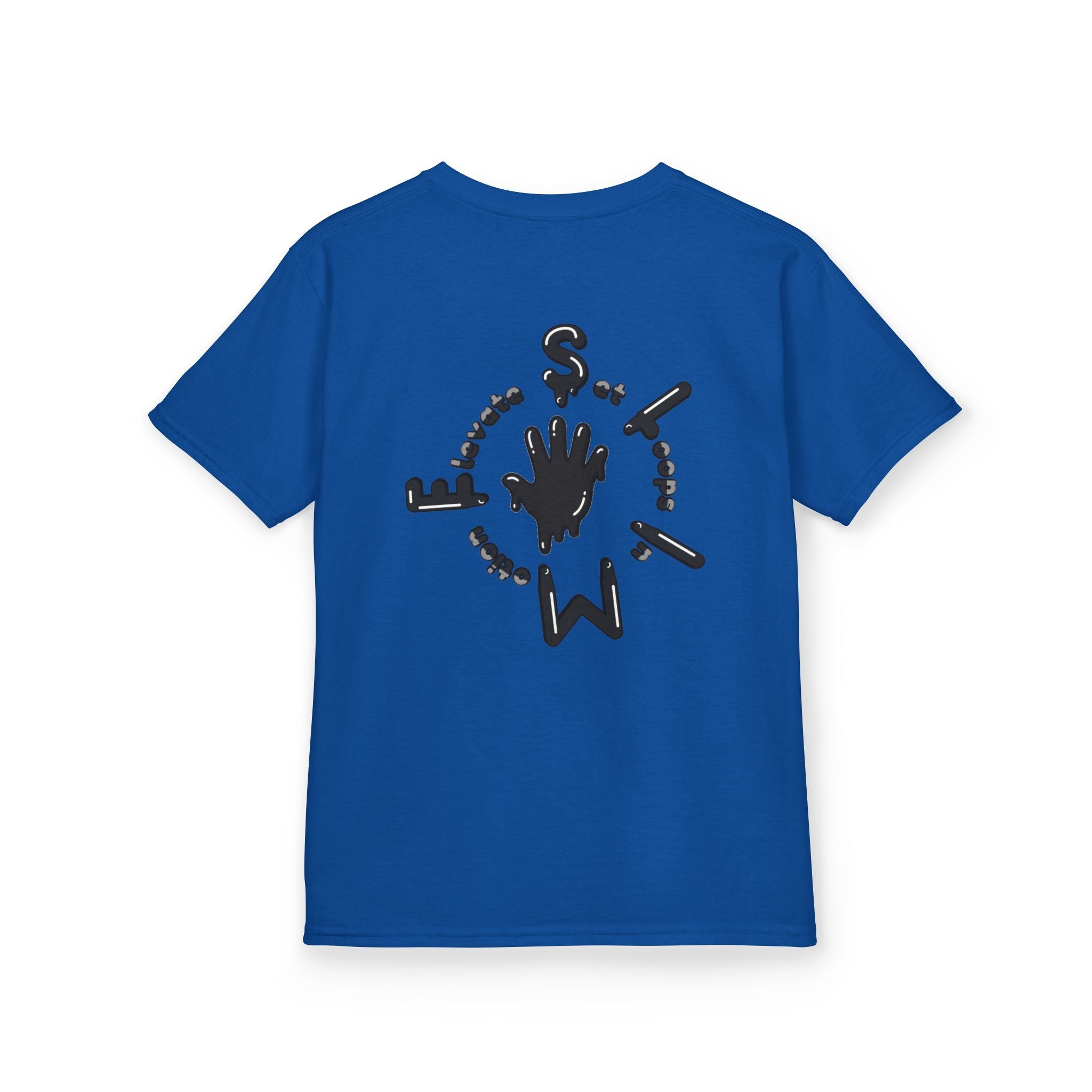 The Slime Shop Kids Tee — Grey / Black Slime Sircle