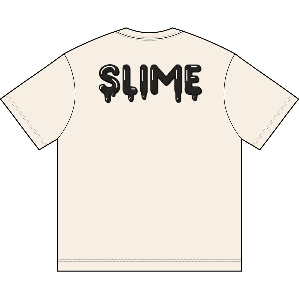 The Slime Shop Men's Box Tee — White / Black Slime In 5