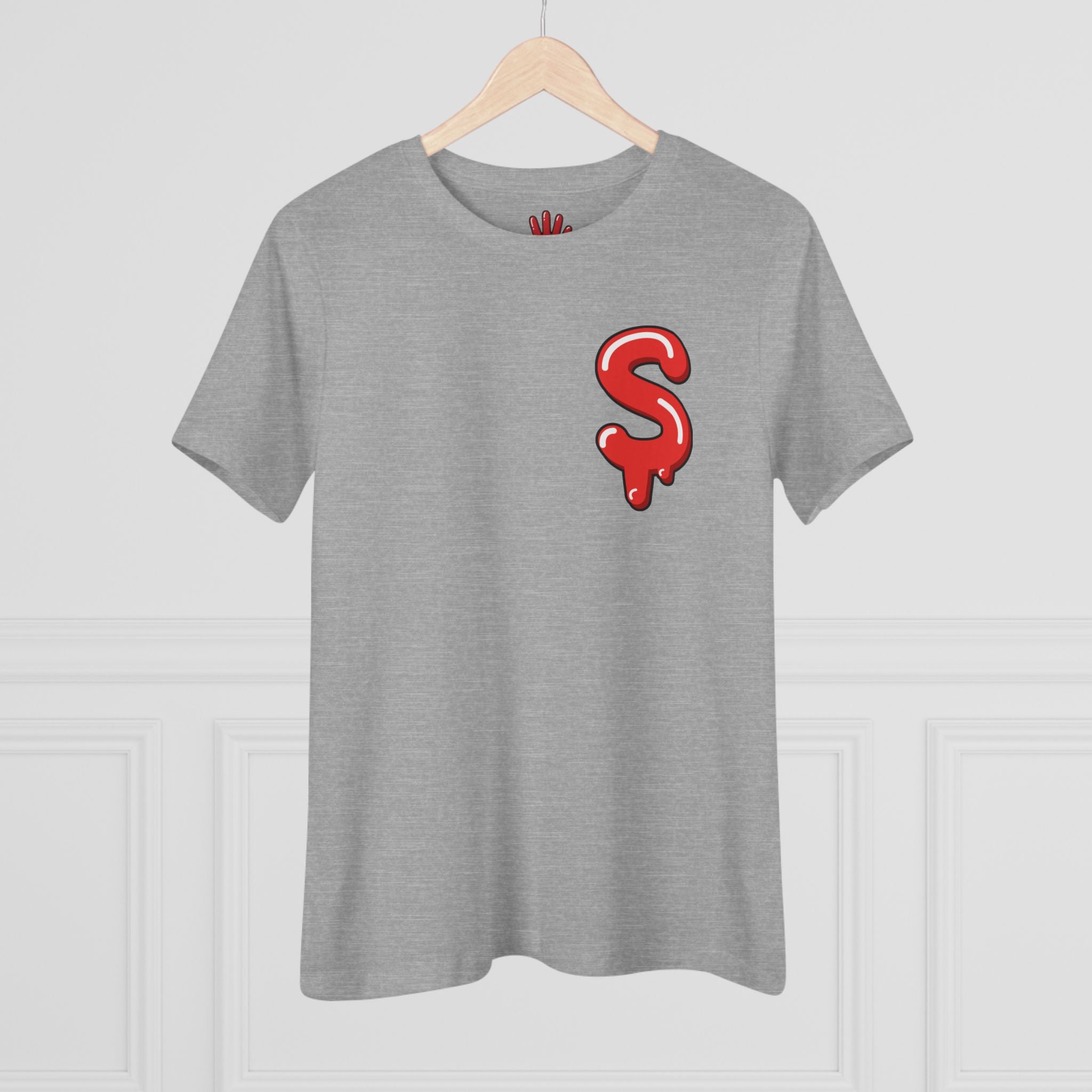 The Slime Shop Women's Tee — White / Red Slime $