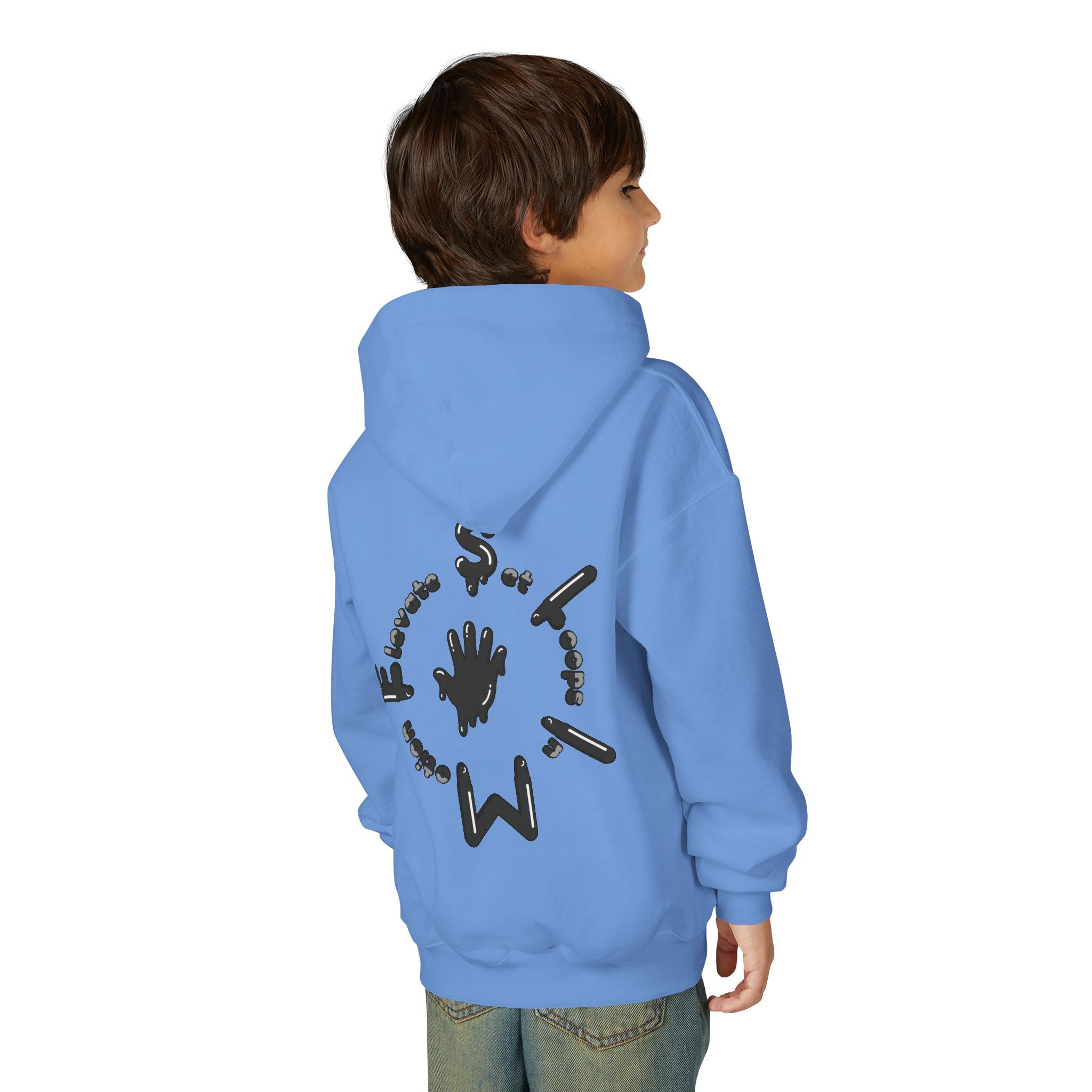 The Slime Shop Youth Hoodie — Royal Blue / Black Slime $