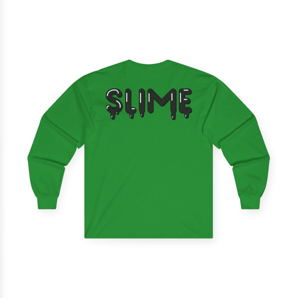 The Slime Shop Ultra Cotton Long-Sleeve — White / Black Slime In 5