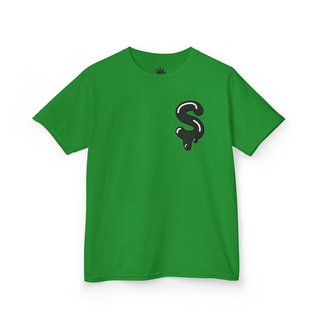 The Slime Shop Kids Tee — Grey / Black Slime Sircle