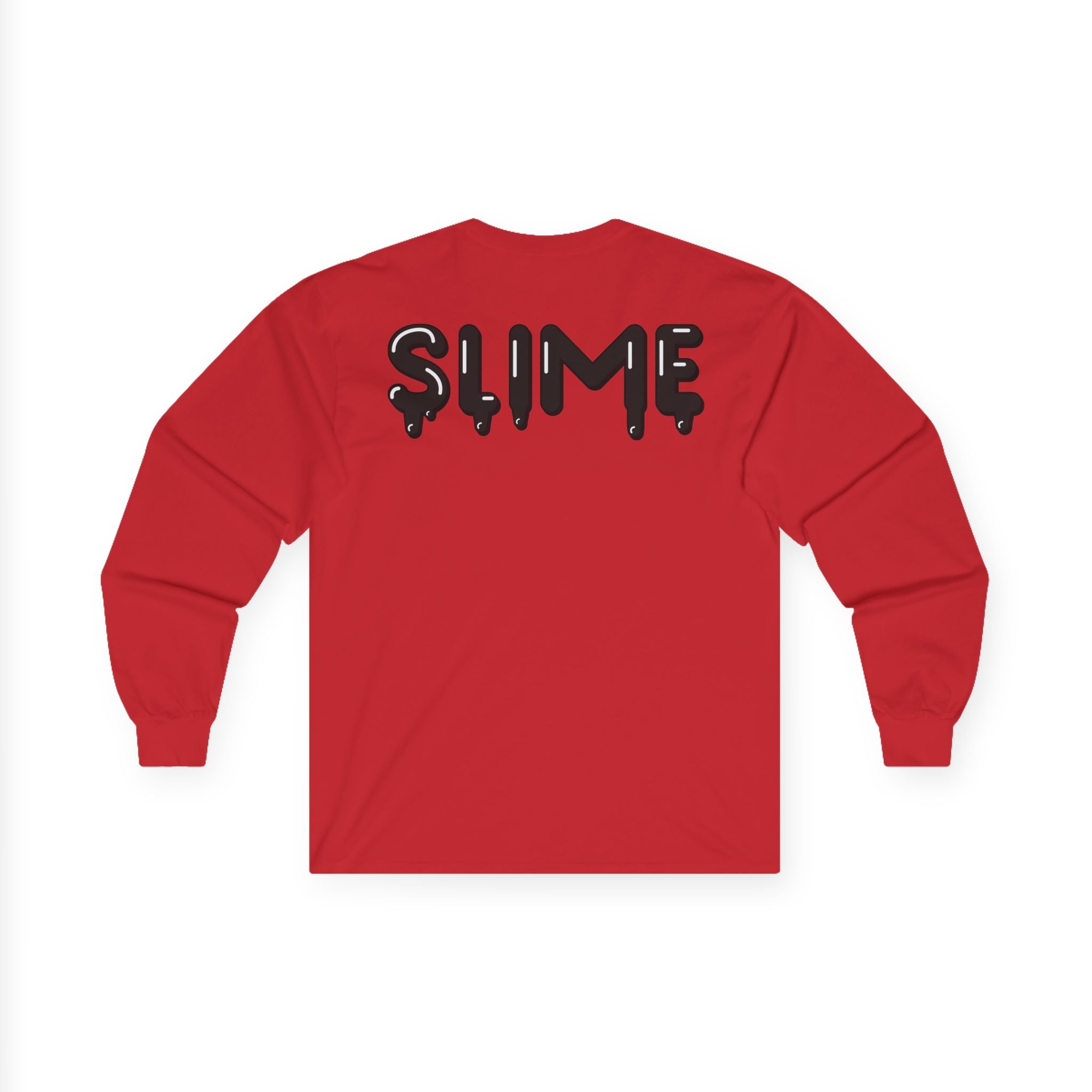 The Slime Shop Ultra Cotton Long-Sleeve — White / Black Slime $