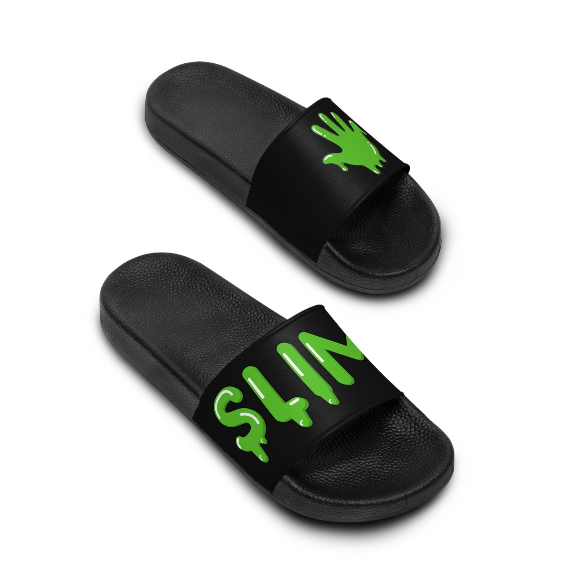 The Slime Shop Slides — Black / Green Slime In 5