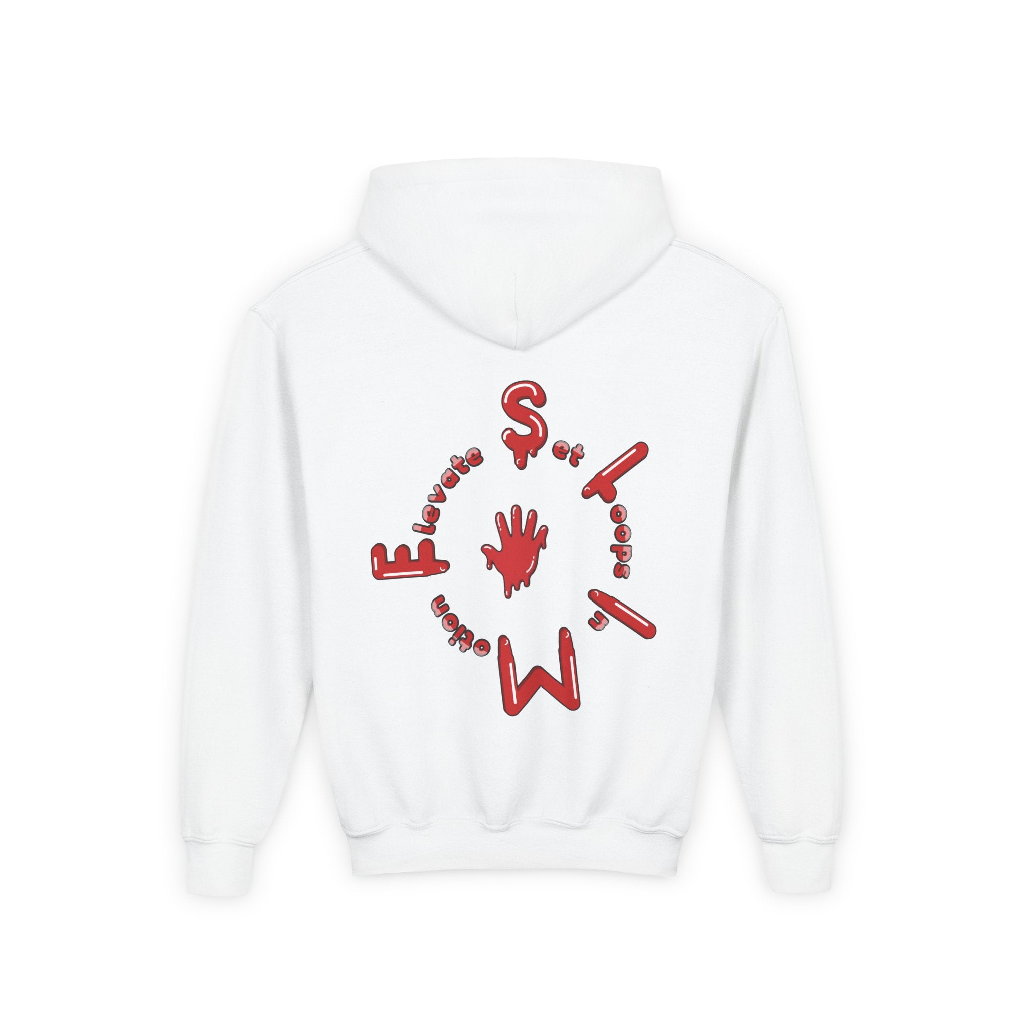 The Slime Shop Youth Hoodie — Green / Red Slime $