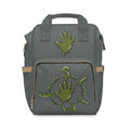 The Slime Shop Diaper Backpack — Gray / Olive Slime Sircle