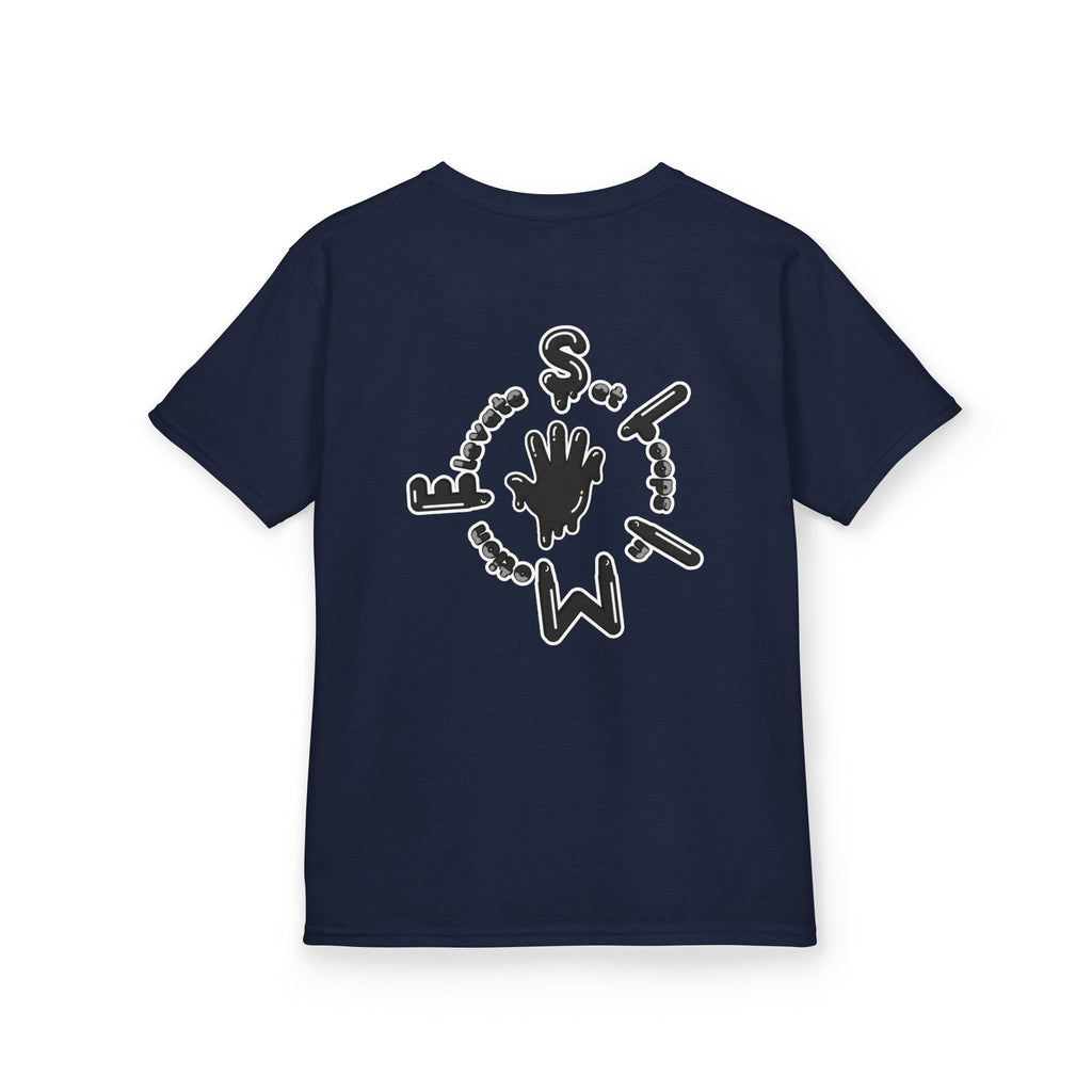 Kids Black/Slime Heavy Cotton™ Tee