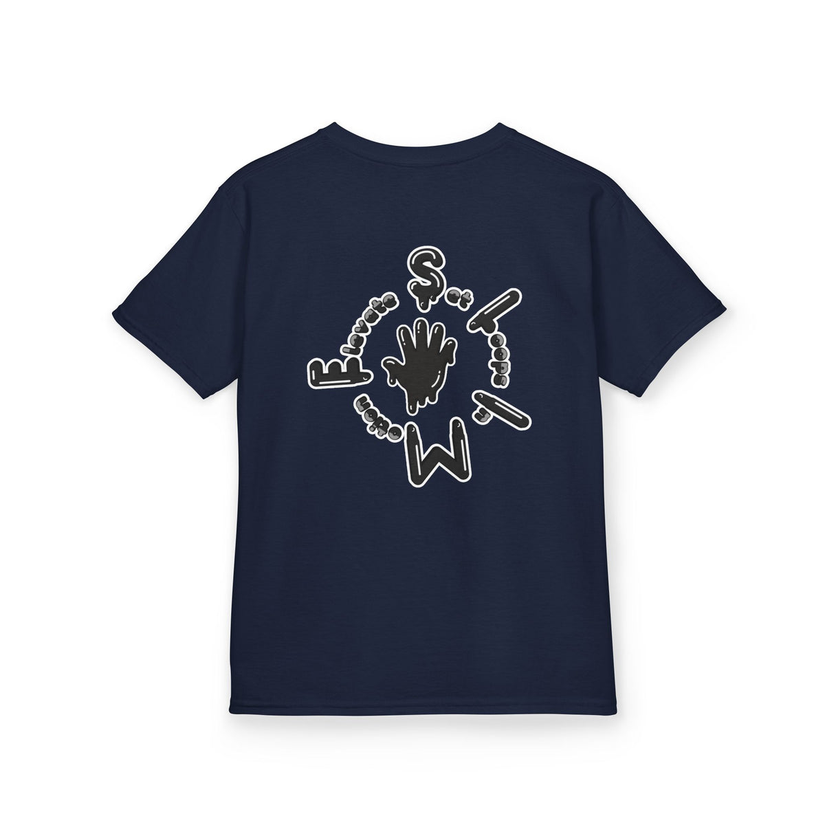 Kids Black/Slime Heavy Cotton™ Tee