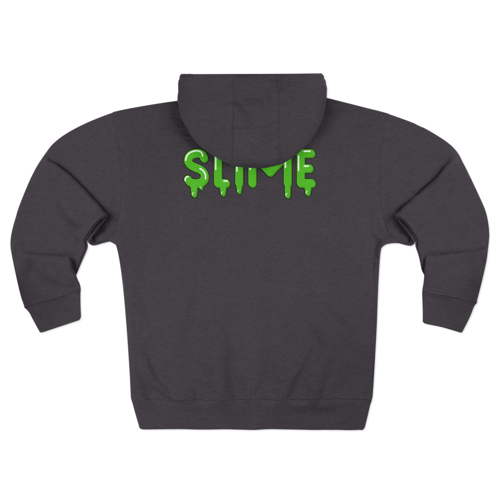 The Slime Shop Zip Hoodie — Heather / Green Slime In 5