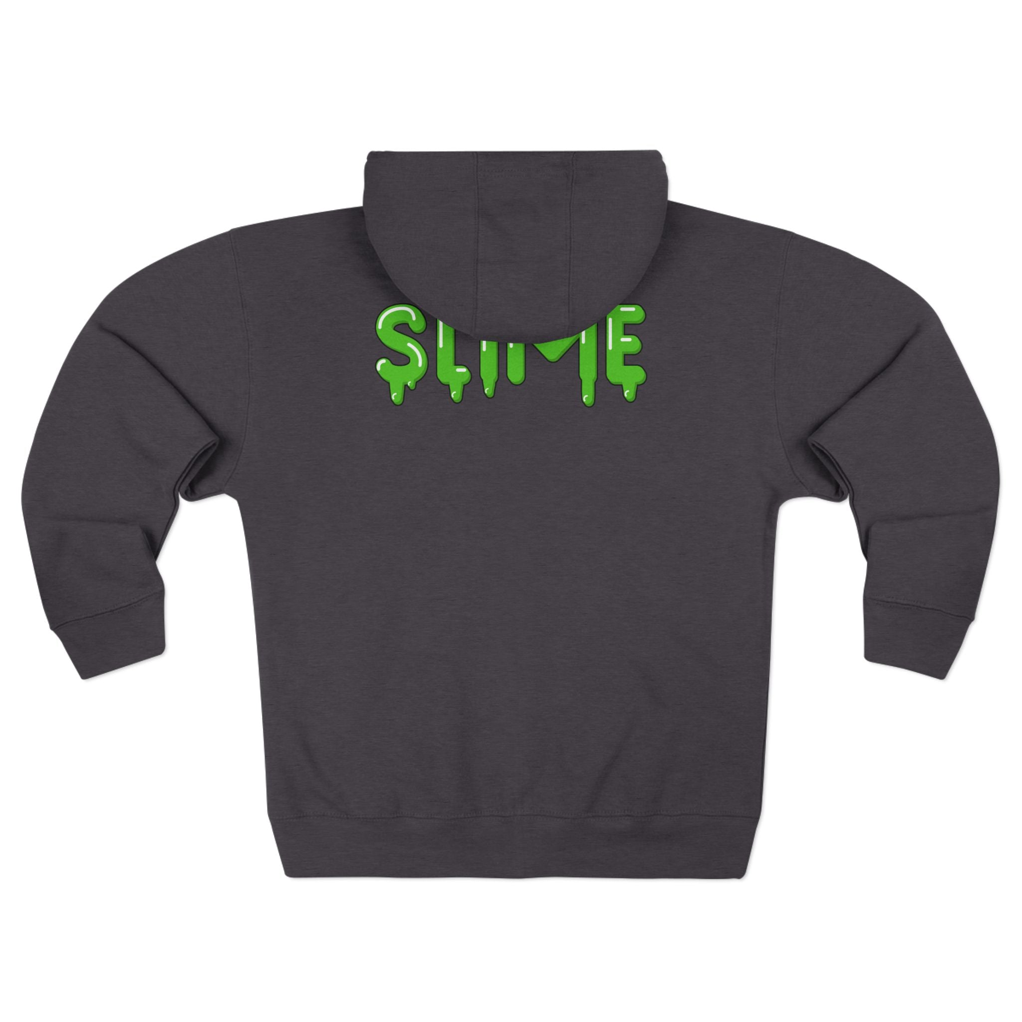The Slime Shop Zip Hoodie — Heather / Green Slime In 5
