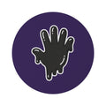 The Slime Shop Purple/Black Si5 Round Rug
