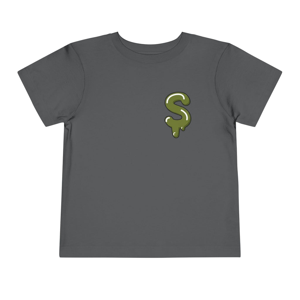The Slime Shop Toddler Tee — Charcoal / Army Green Slime Sircle