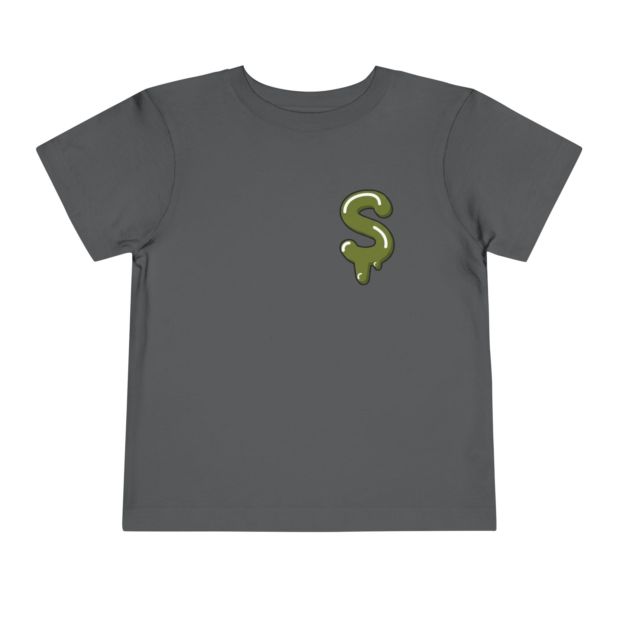 The Slime Shop Toddler Tee — Charcoal / Army Green Slime Sircle