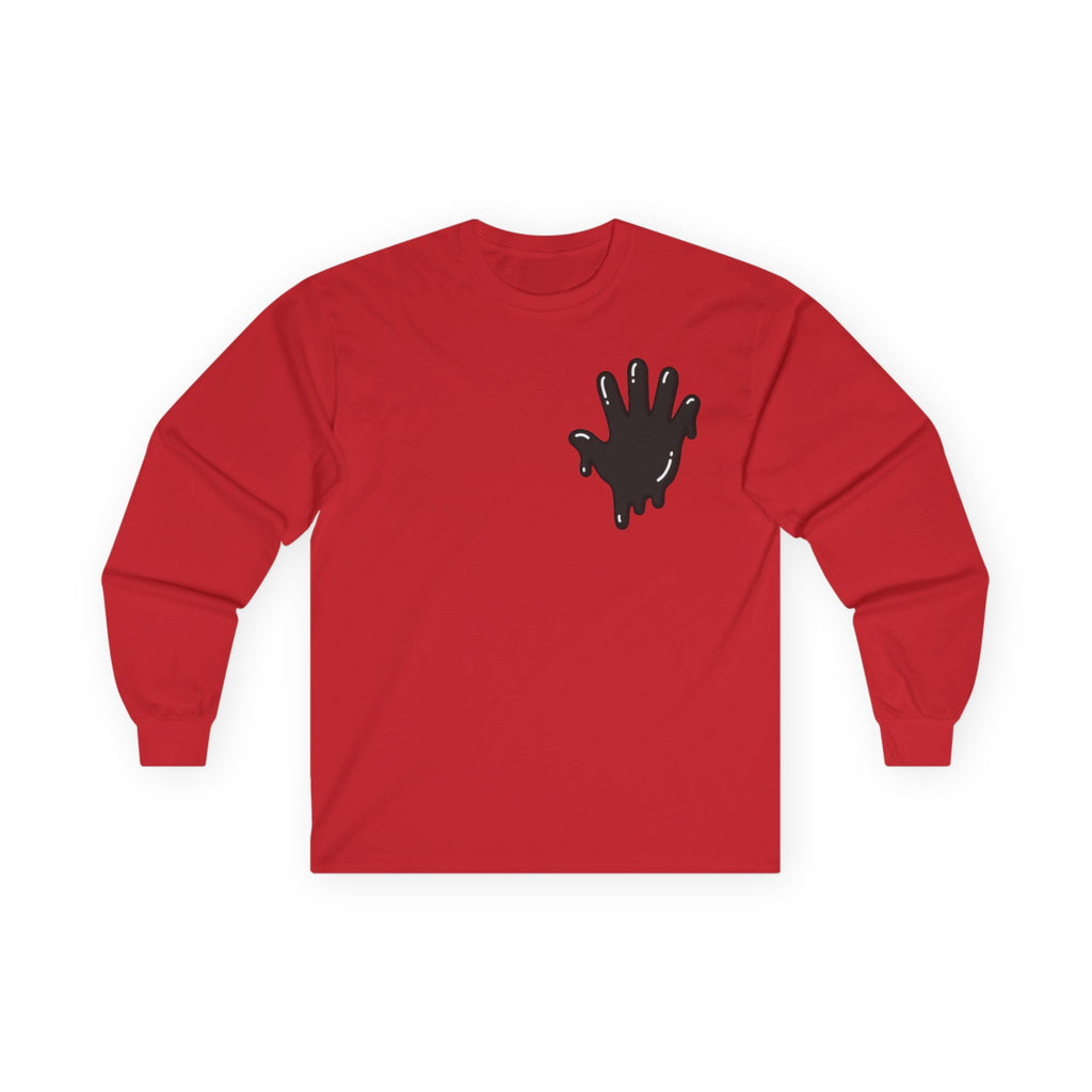 The Slime Shop Ultra Cotton Long-Sleeve — White / Black Slime In 5