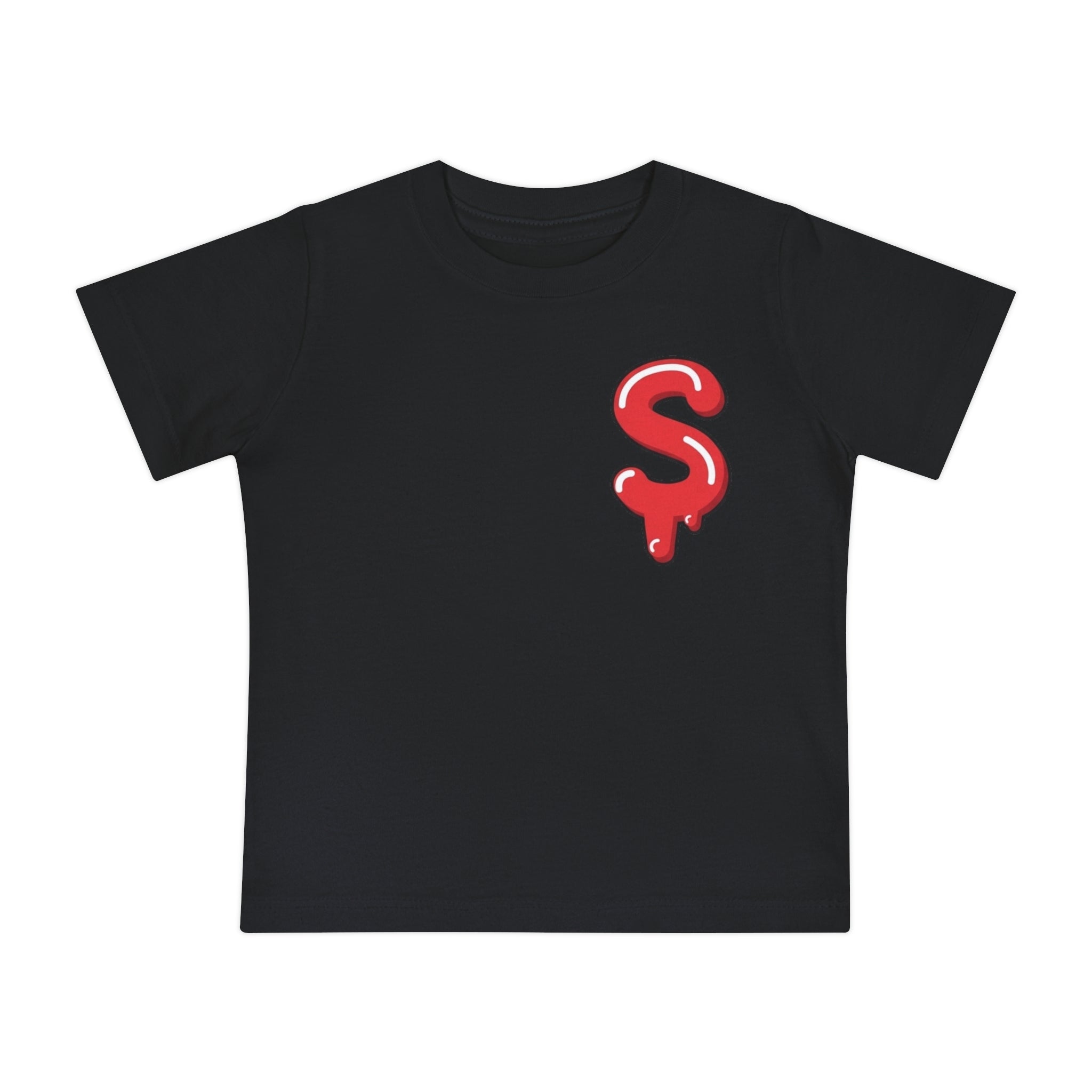 The Slime Shop Baby Tee — Royal Blue / Red Slime Sircle