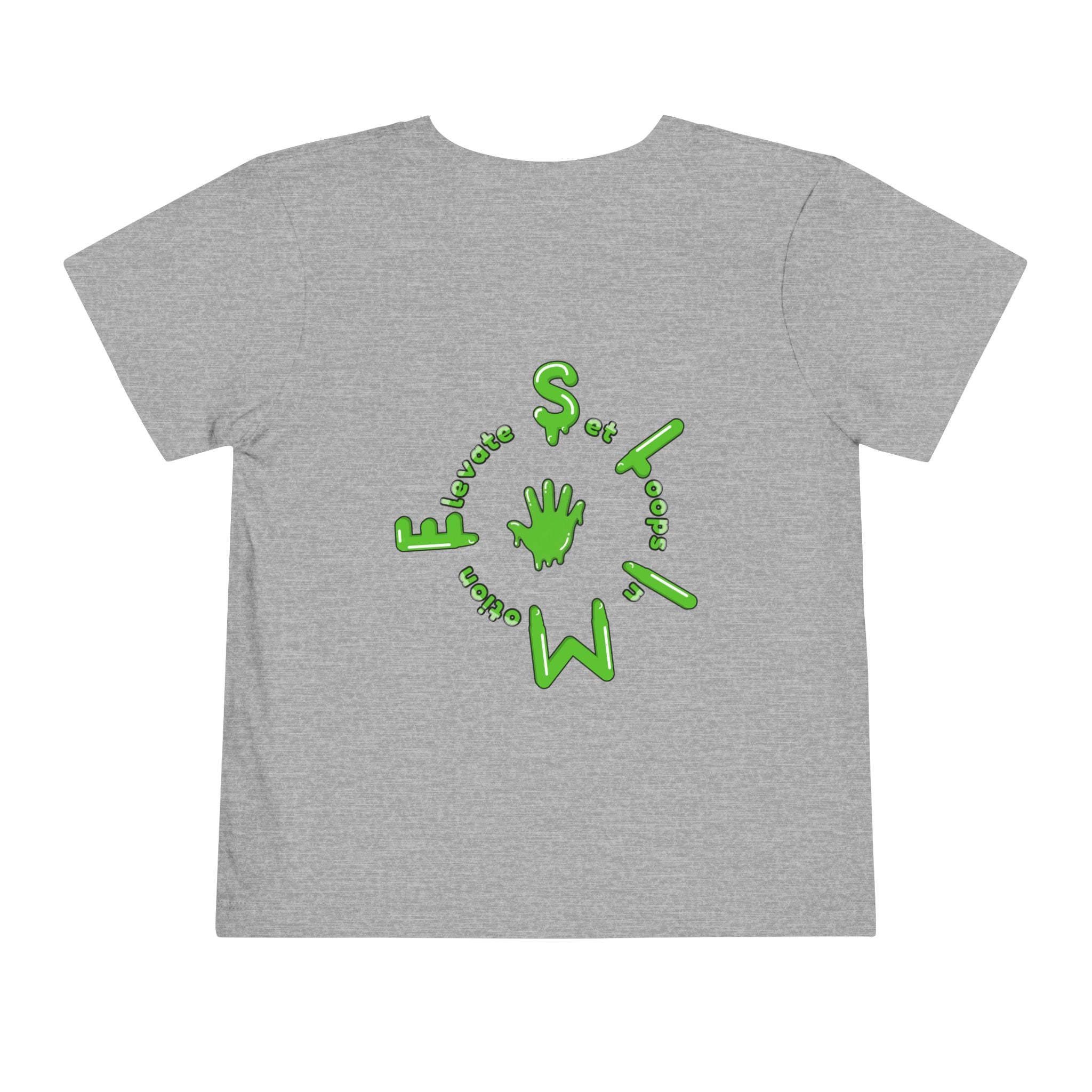 The Slime Shop Toddler Tee — Athletic Heather / Green Slime Sircle