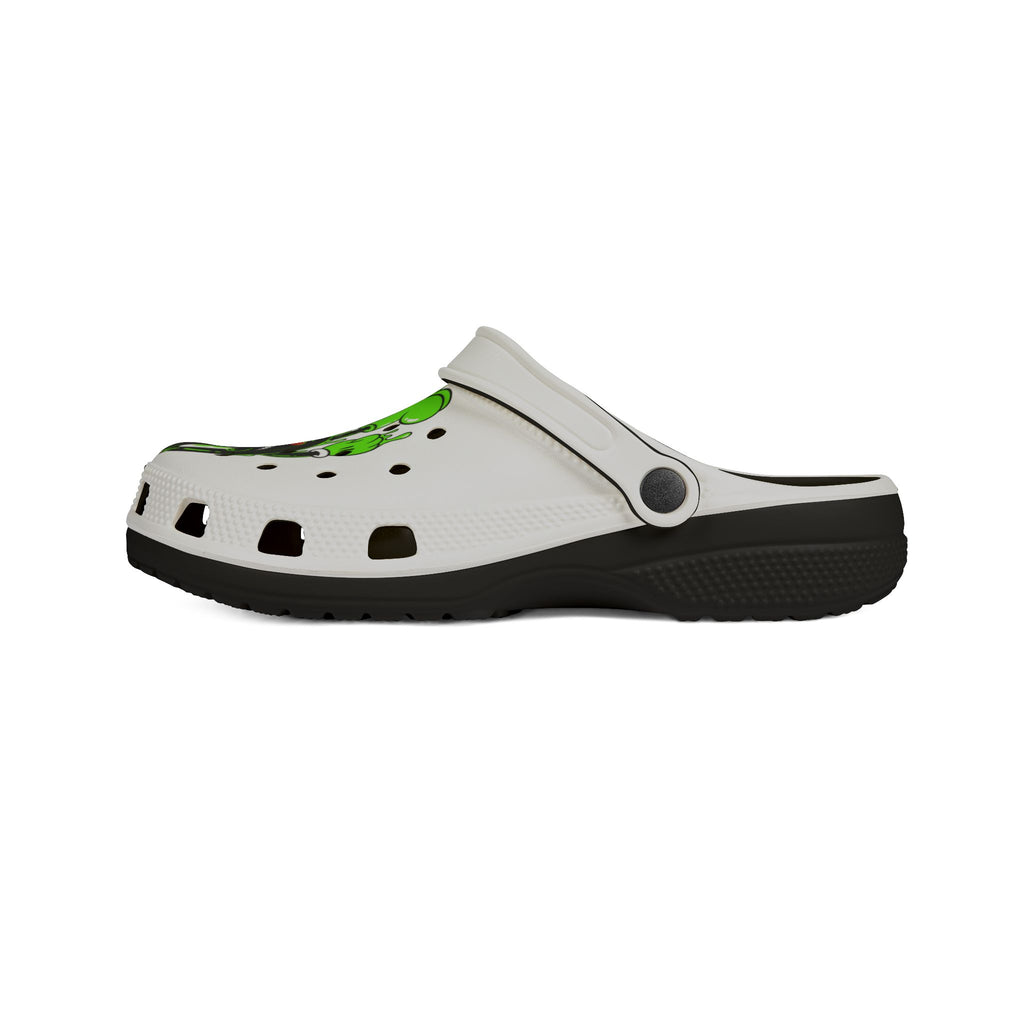 The Slime Shop EVA Foam Clogs — White / Red Slime In 5