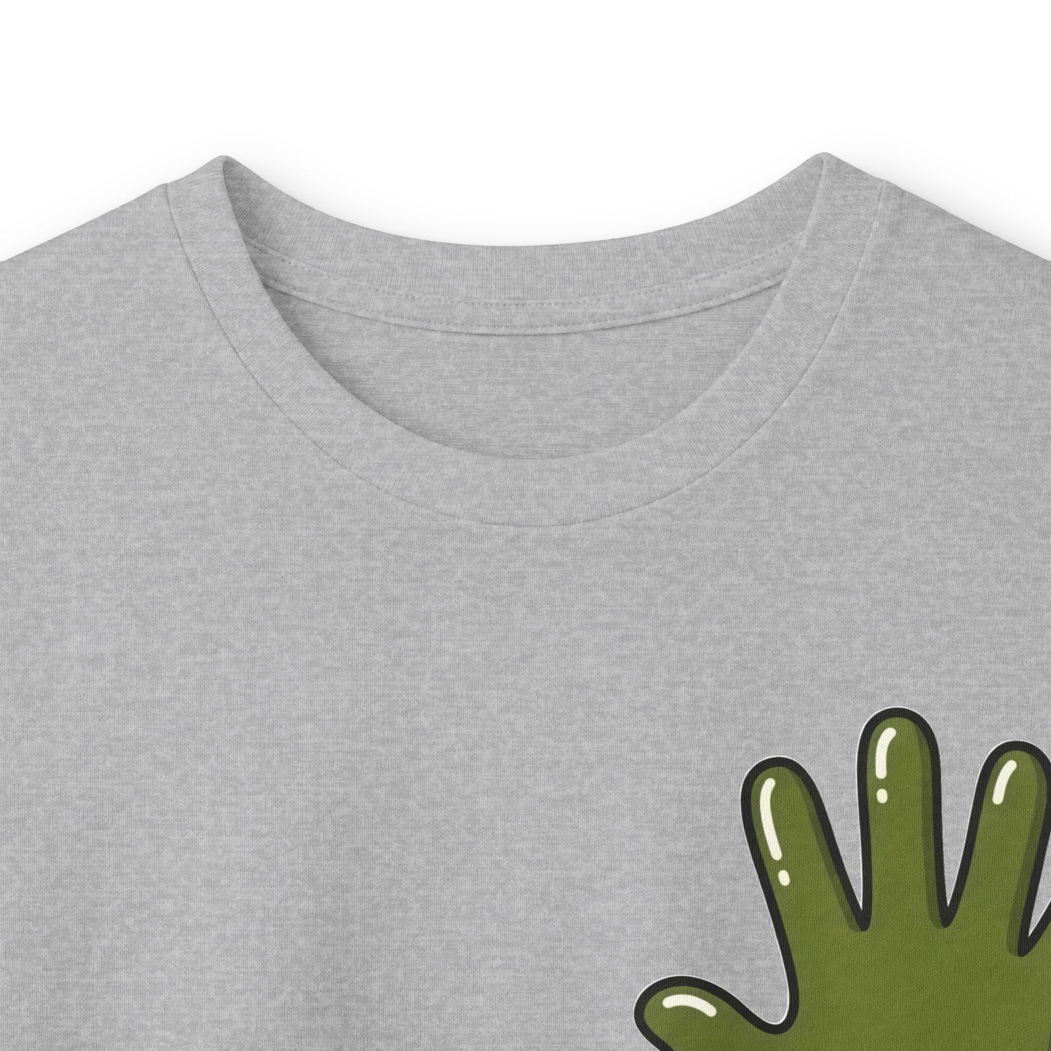 The Slime Shop Ultra Cotton Long-Sleeve — White / Olive Slime In 5