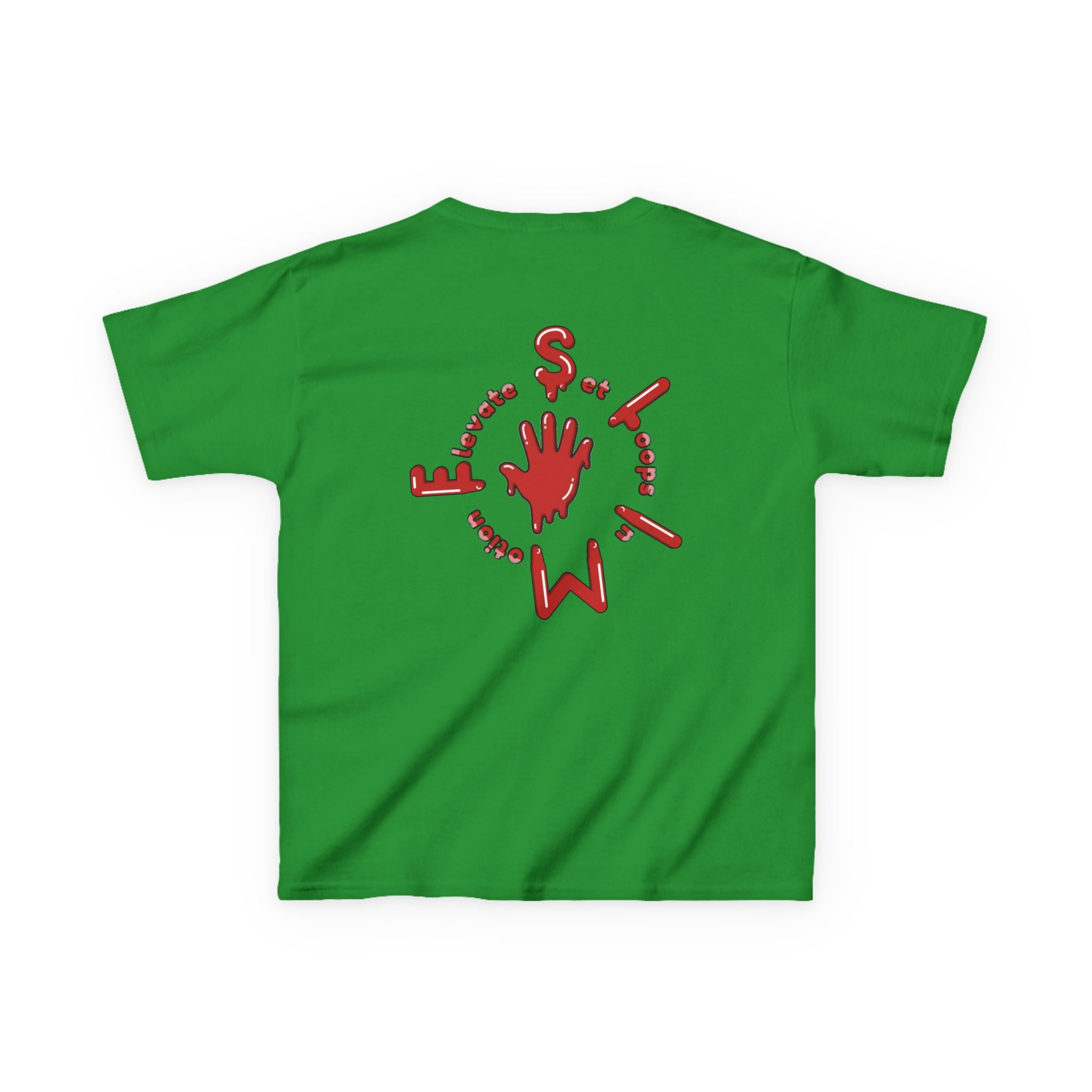 The Slime Shop Kids Tee — Green / Red Slime Sircle