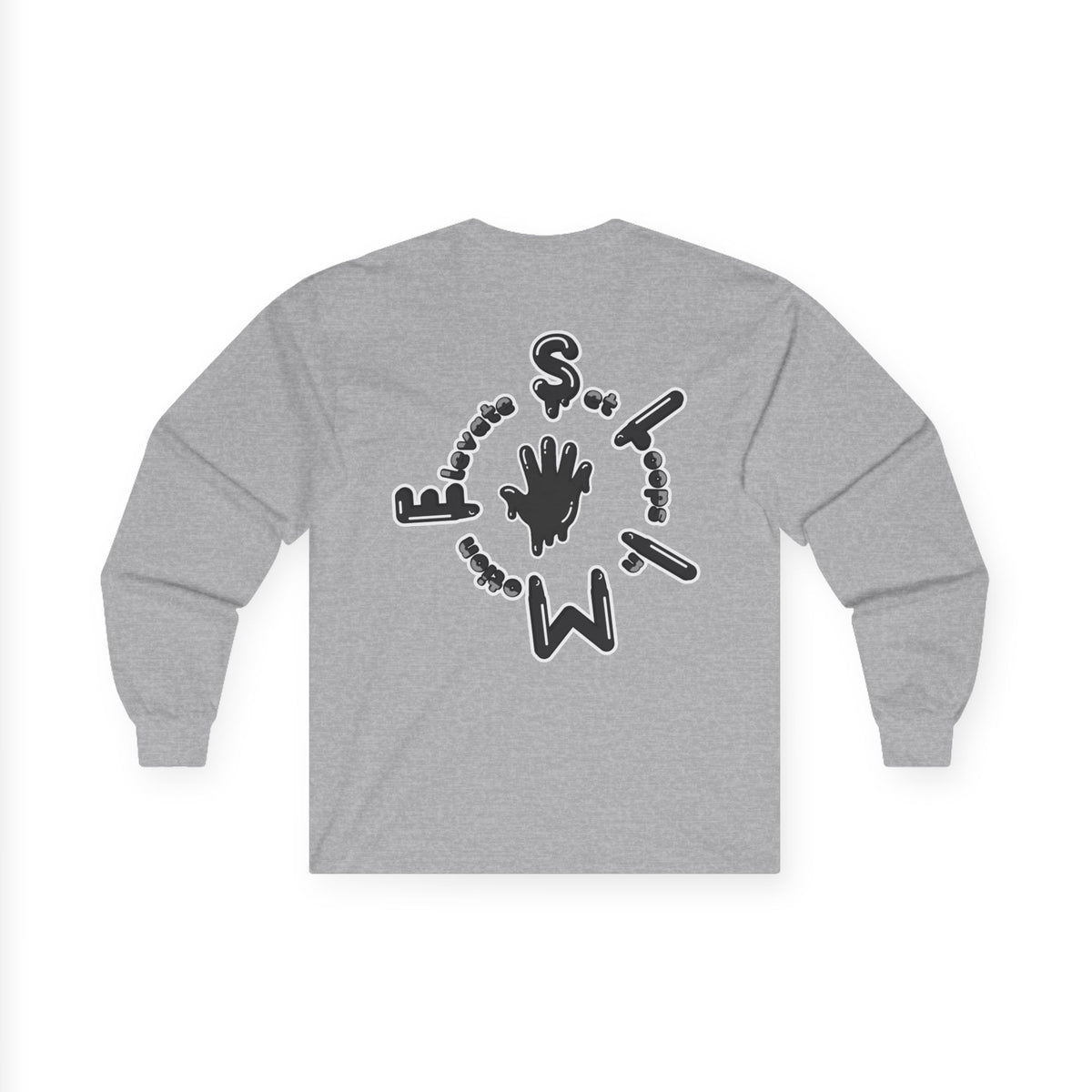 The Slime Shop Black Slime Sircle  Unisex Ultra Cotton Long Sleeve Tee