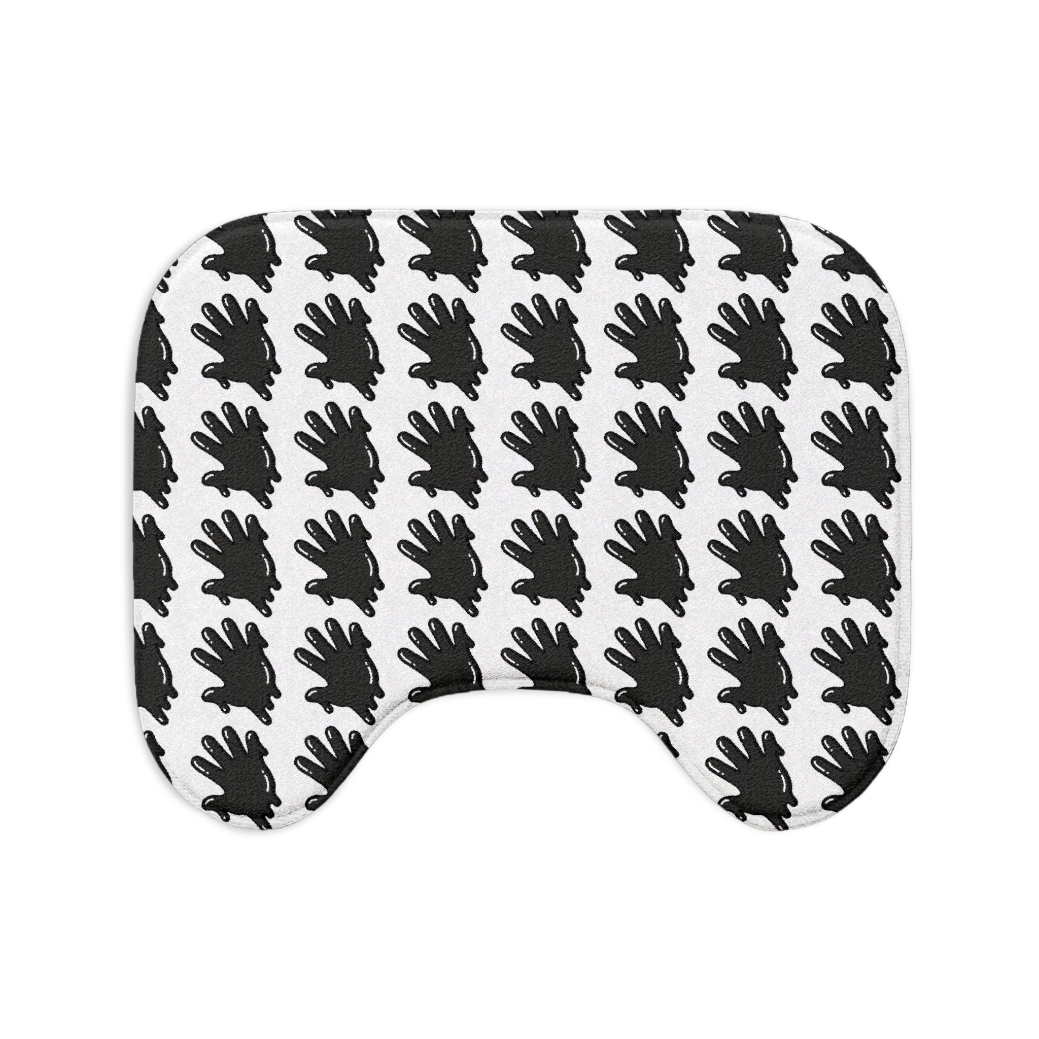 The Slime Shop Bath Mat — White / Black Slime $ (AOP)