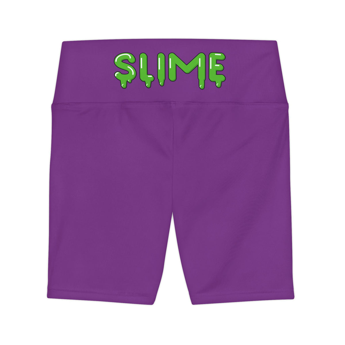 Women's Purple/SG Slime In 5 Workout Shorts