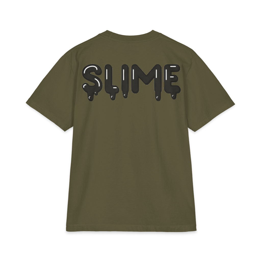 The Slime Shop Max Heavyweight Tee — White / Black Slime-$