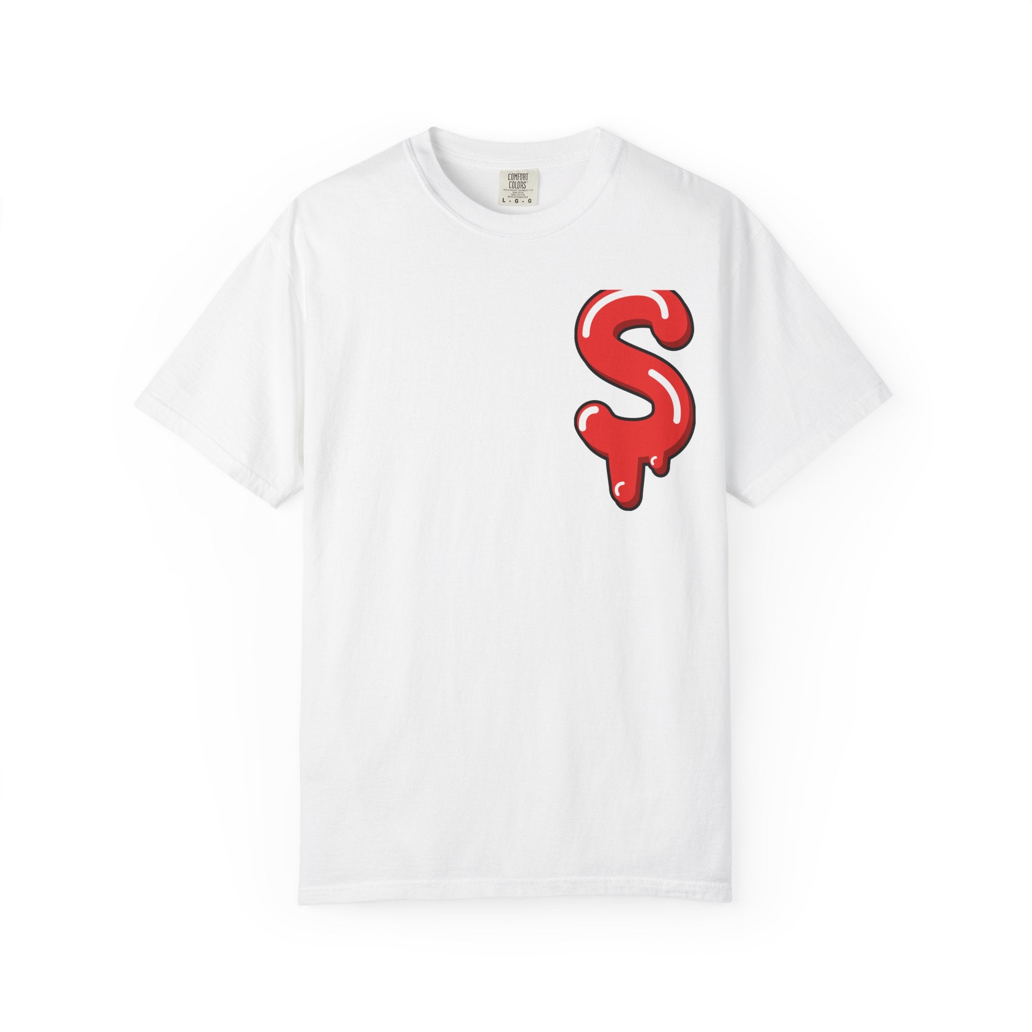 The Slime Shop Signature Tee — Red $ Logo