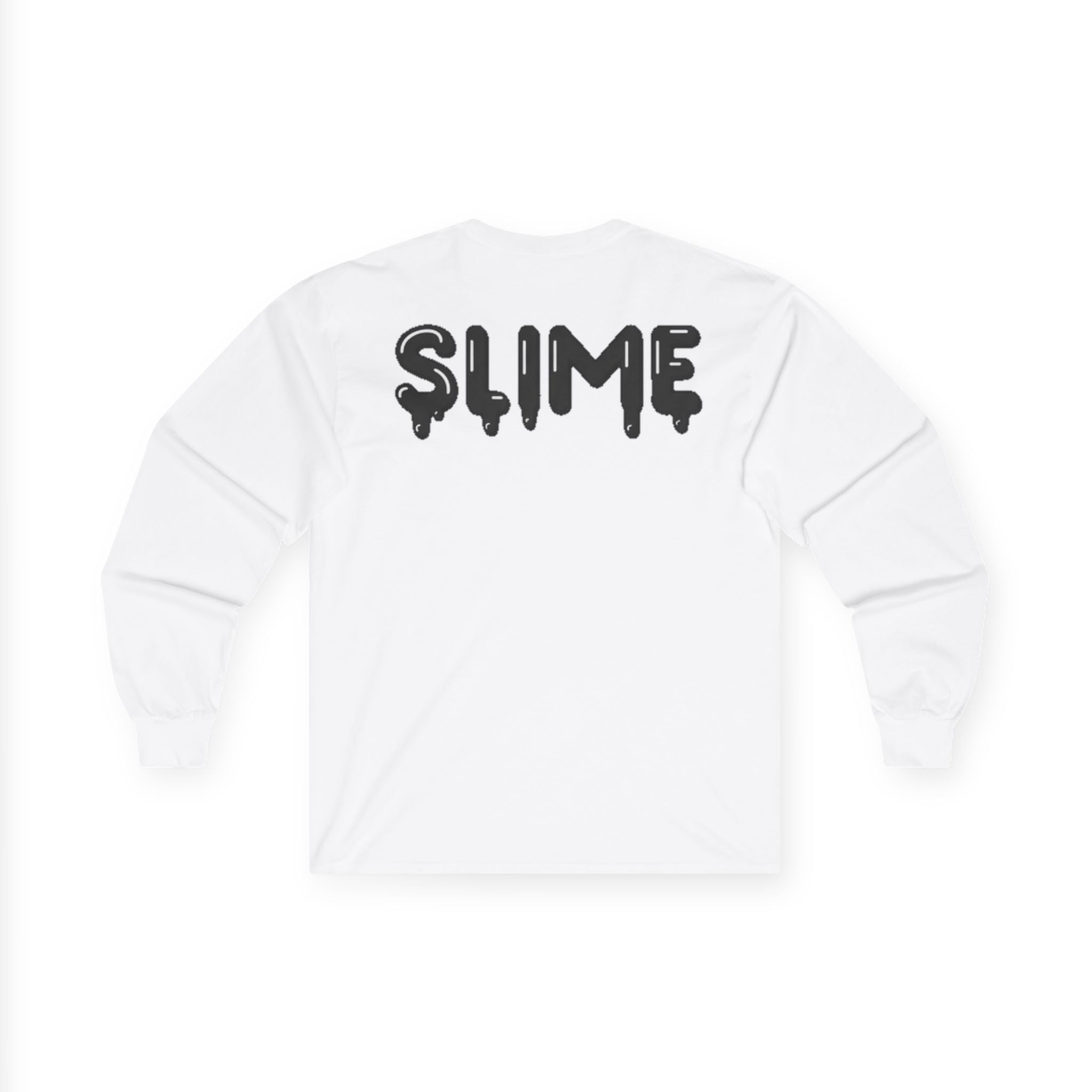 The Slime Shop Ultra Cotton Long-Sleeve — White / Black Slime In 5