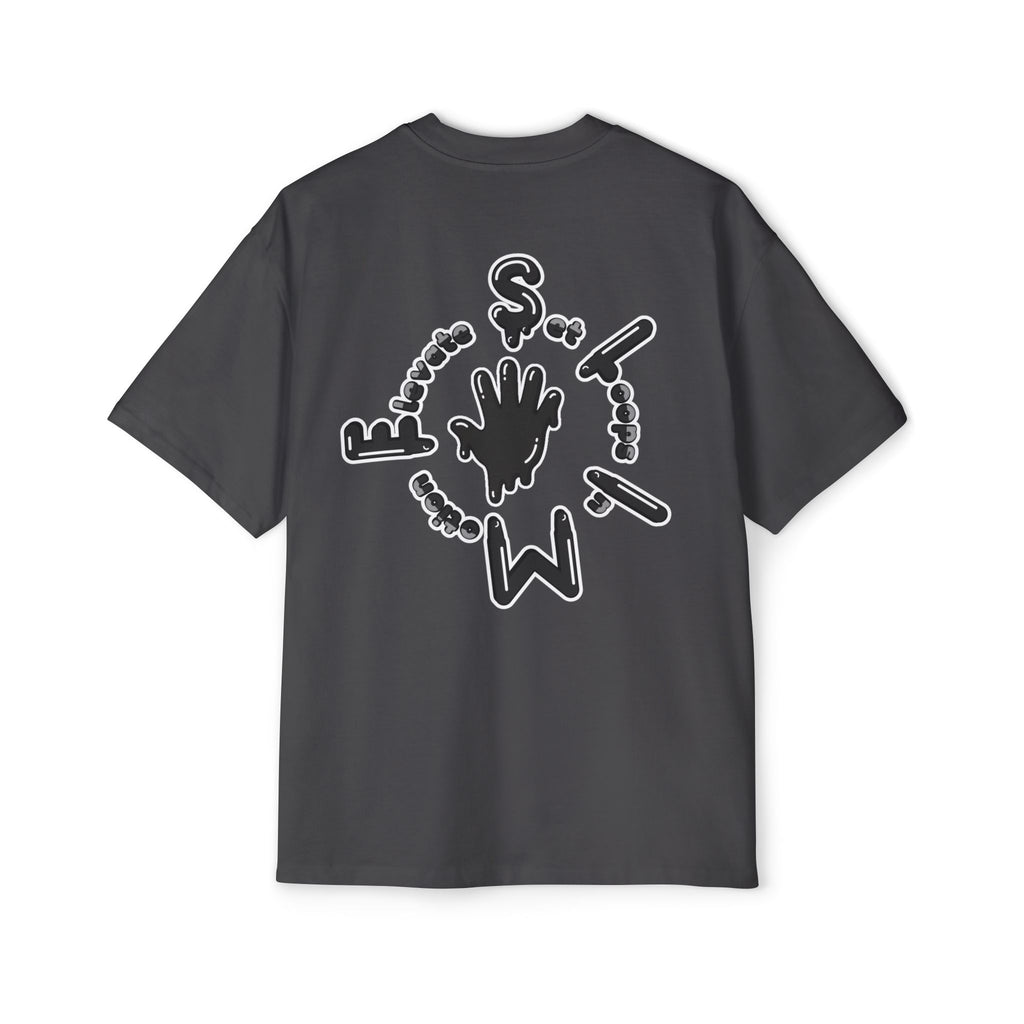 Men's Black Slime Sircle Heavy Oversized Tee