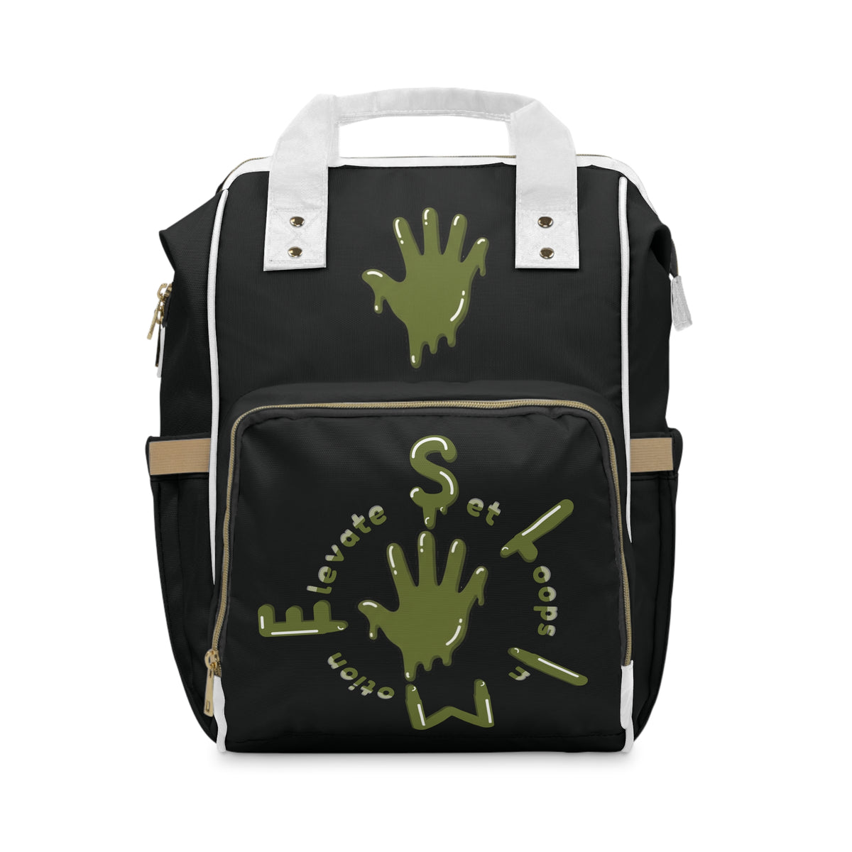 Black/AS Slime Diaper Bag