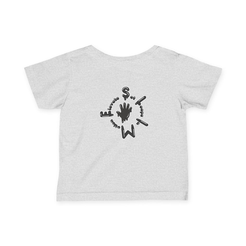 Infant Black/Slime Fine Jersey Tee