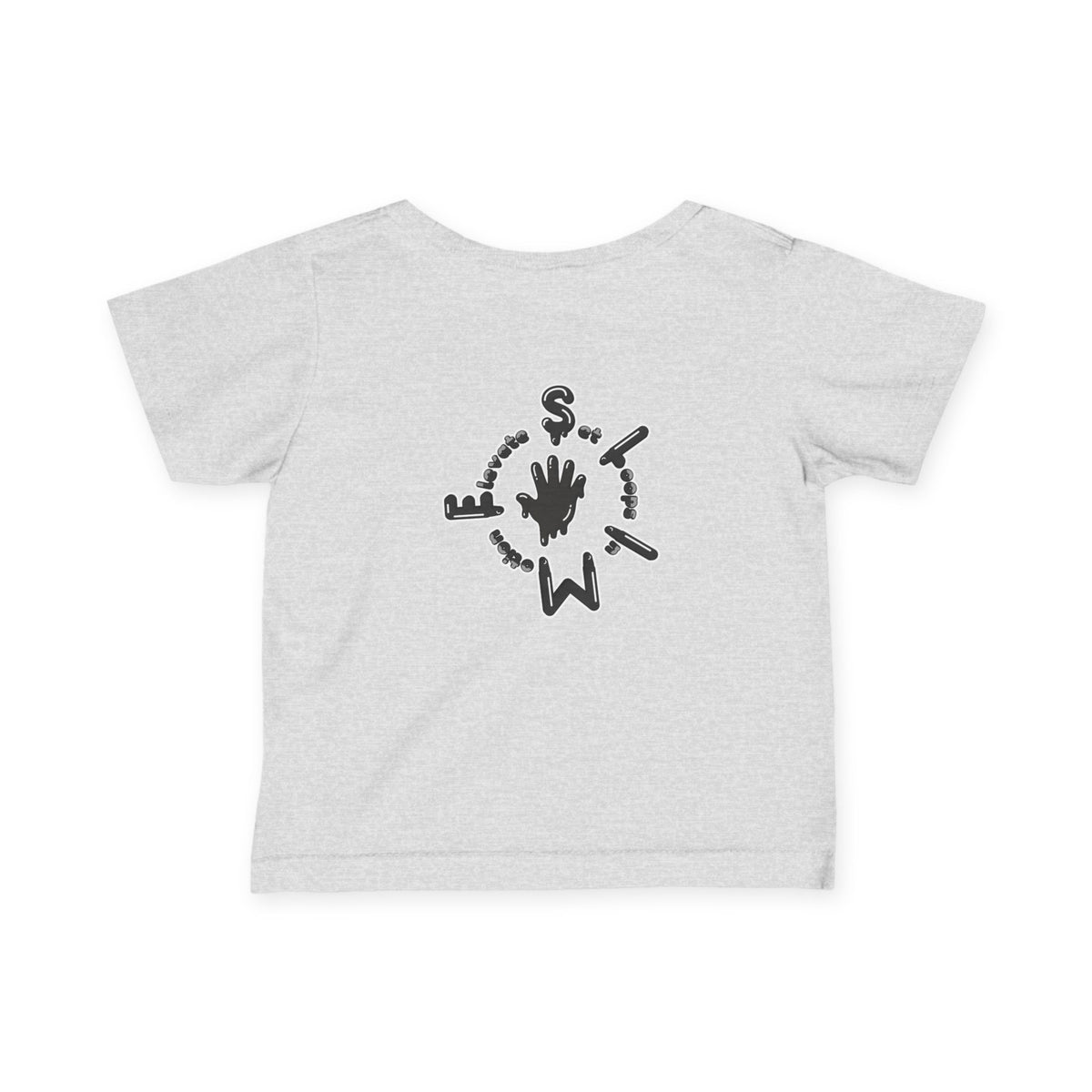 Infant Black/Slime Fine Jersey Tee
