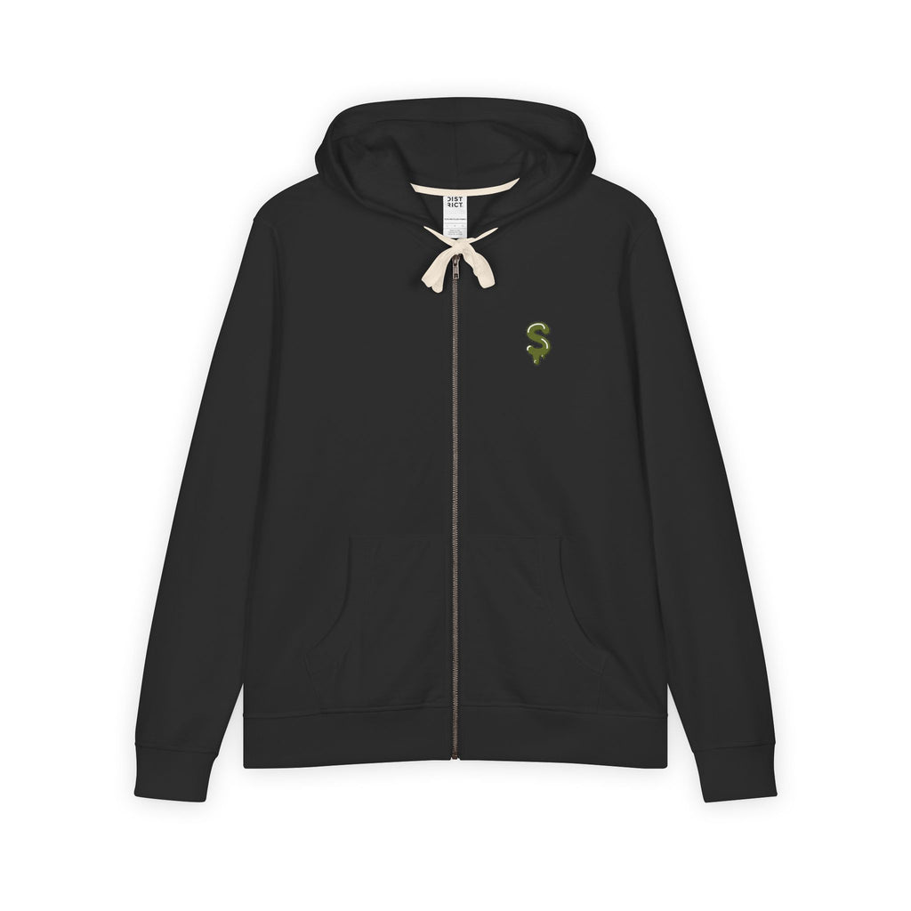 The Slime Shop Full-Zip Hoodie — Black / Olive Slime In 5