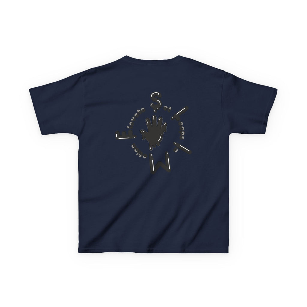 The Slime Shop Kids Tee — Grey / Black Slime Sircle