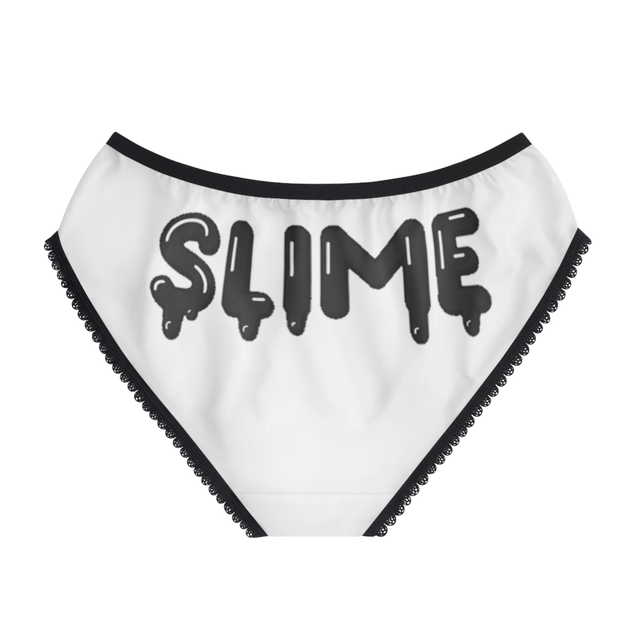 The Slime Shop Women's Briefs — White / Green Slimeman Gzzz