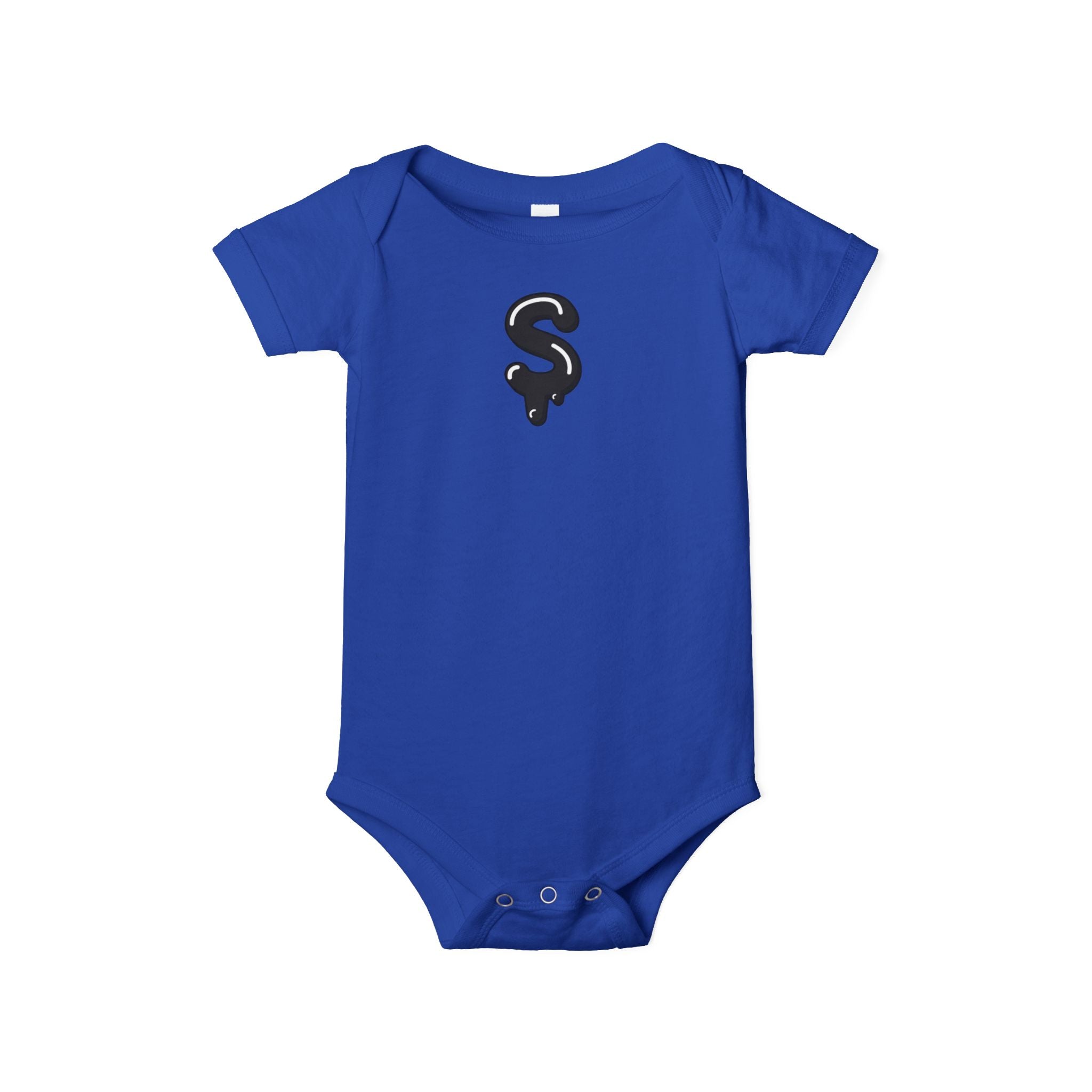 The Slime Shop Infant Jersey One Piece — Heather Grey / Black Slime Sircle