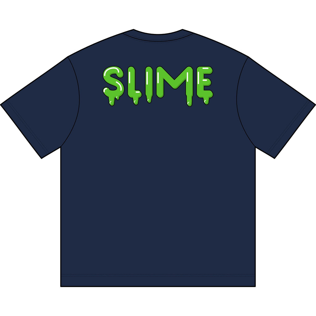 The Slime Shop Men's Box Tee — White / Green Slime In 5