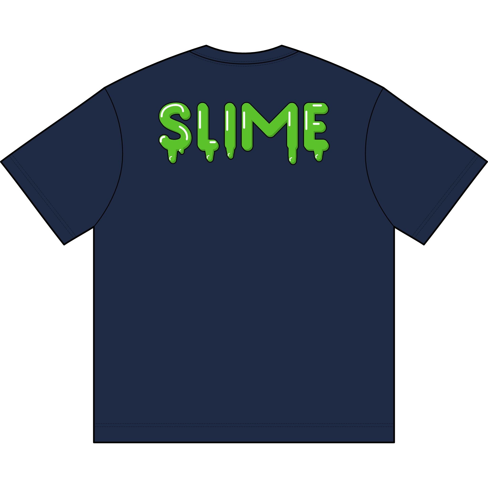 The Slime Shop Men's Box Tee — White / Green Slime In 5