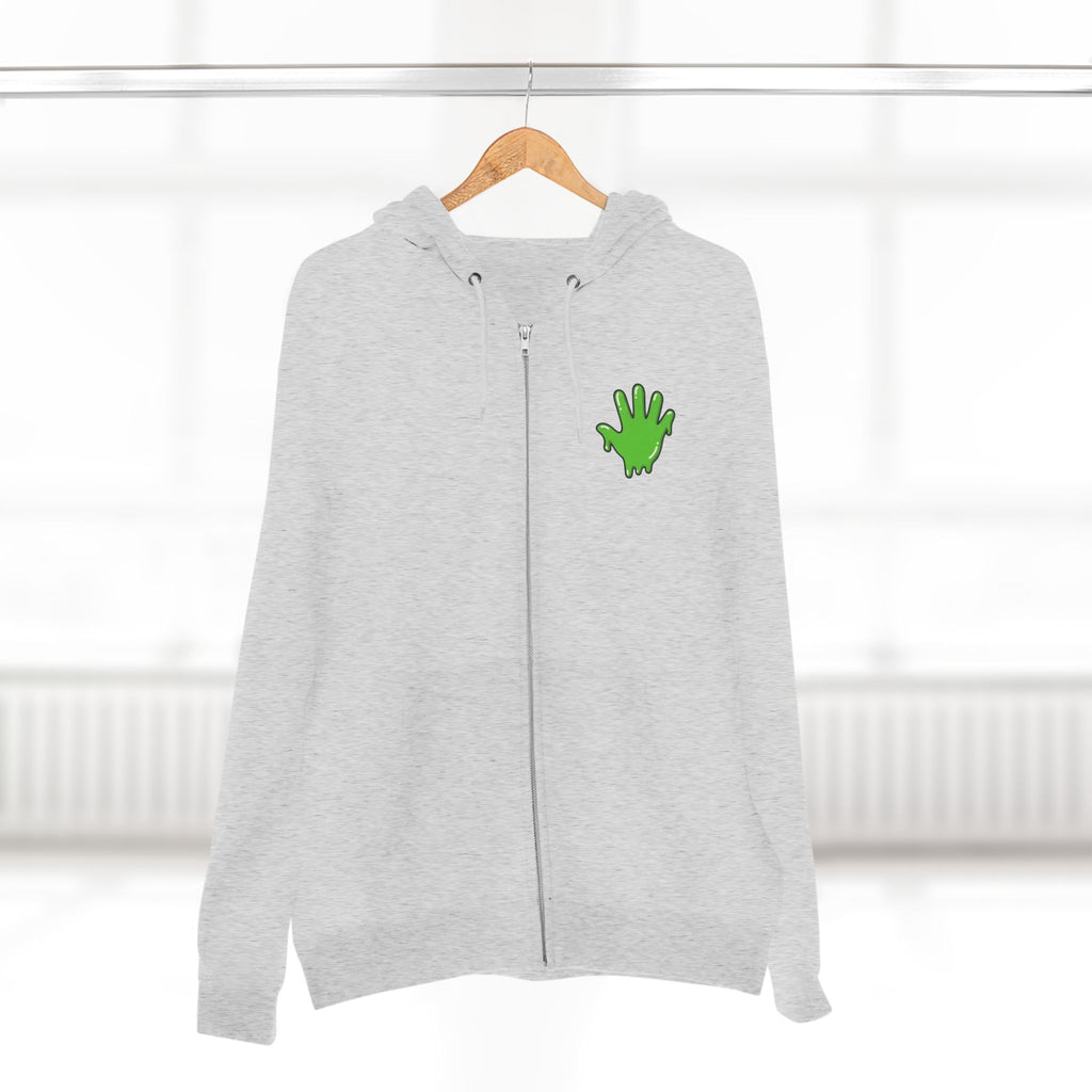 The Slime Shop Zip Hoodie — Heather / Green Slime In 5