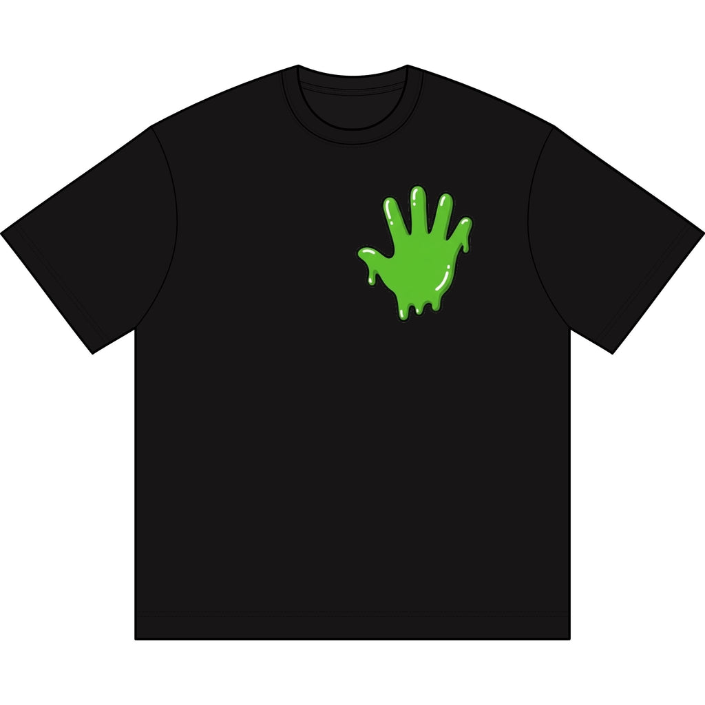 The Slime Shop Men's Box Tee — White / Green Slime In 5