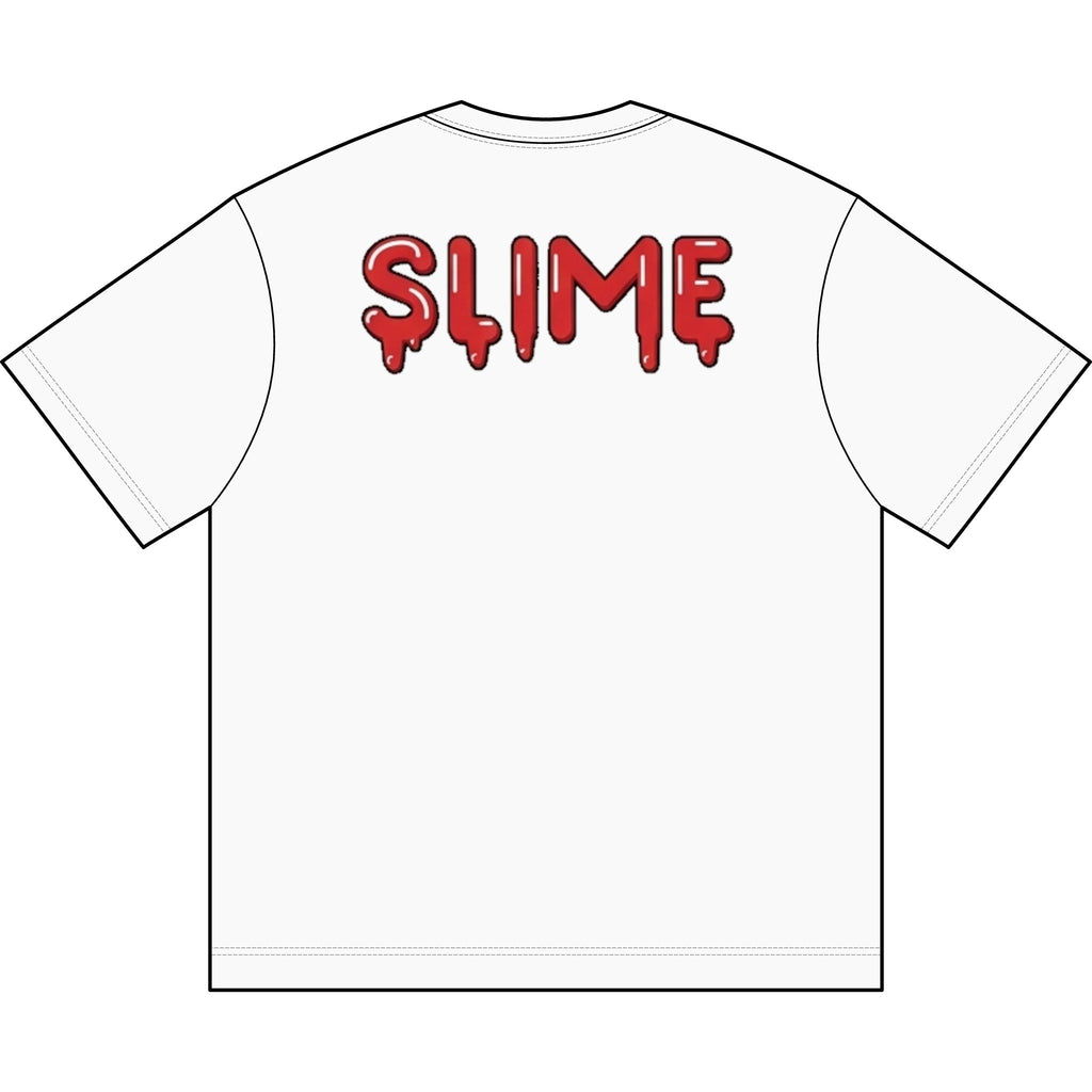 The Slime Shop Men's Box Tee — White / Red Slime In 5
